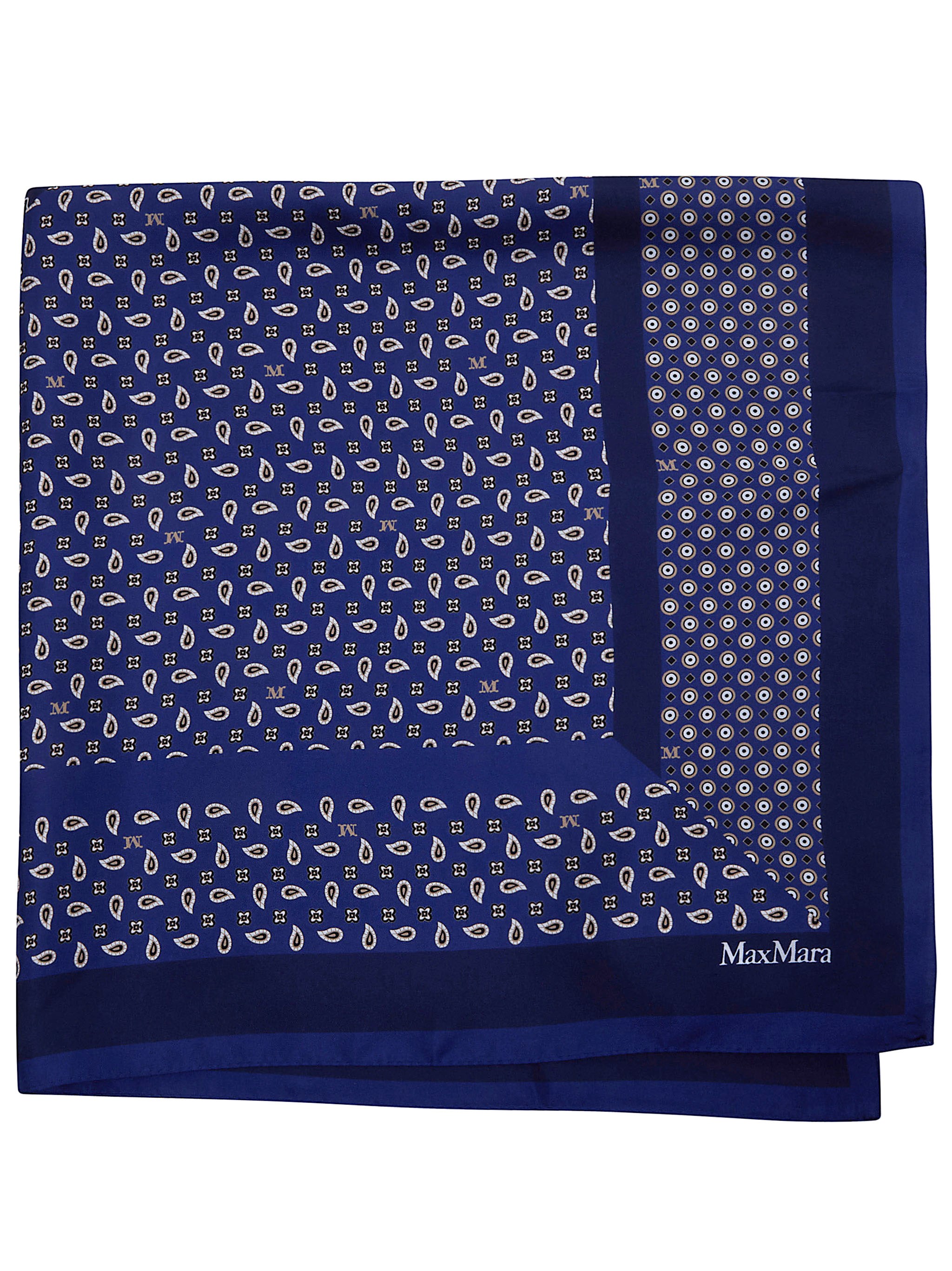 Max Mara MAX MARA "Mxacarre" Classic Foulard　MAX MARA「Mxacarre」クラシック スカーフ
