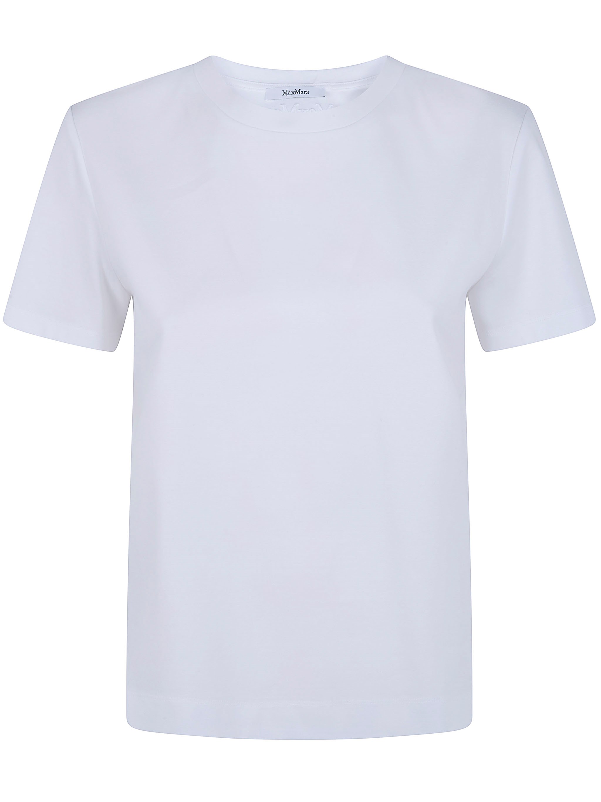 MAX MARA PURE "Mxpdonata" Small Logo Cotton Classic T-Shirt　MAX MARA PURE "Mxpdonata" スモールロゴ コットン クラシック Tシャツ MAX