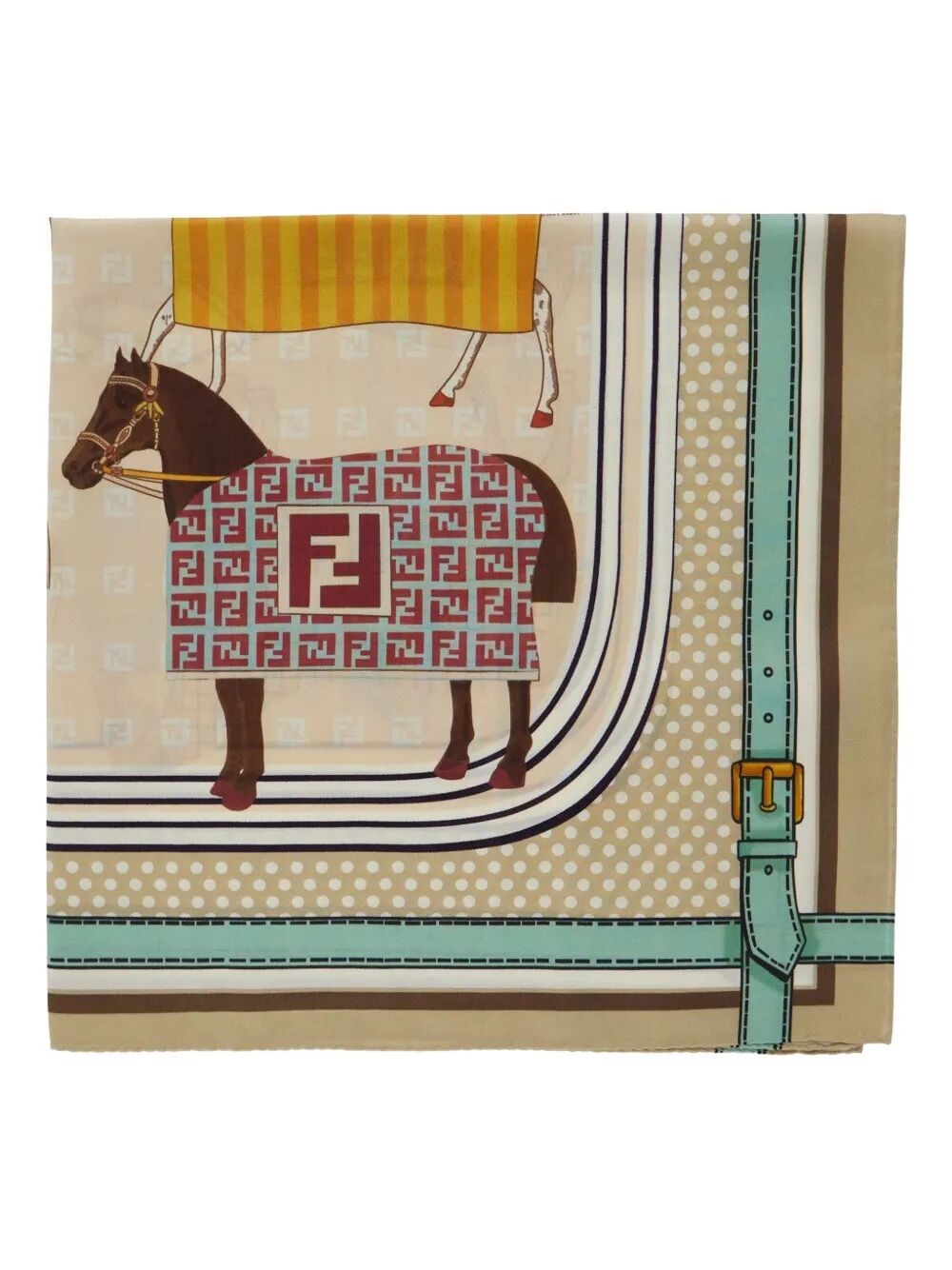 FENDI KIDS "Horse All Over 60X60" Foulard　FENDI KIDS "ホース オール オーバー 60X60" スカーフ FENDI