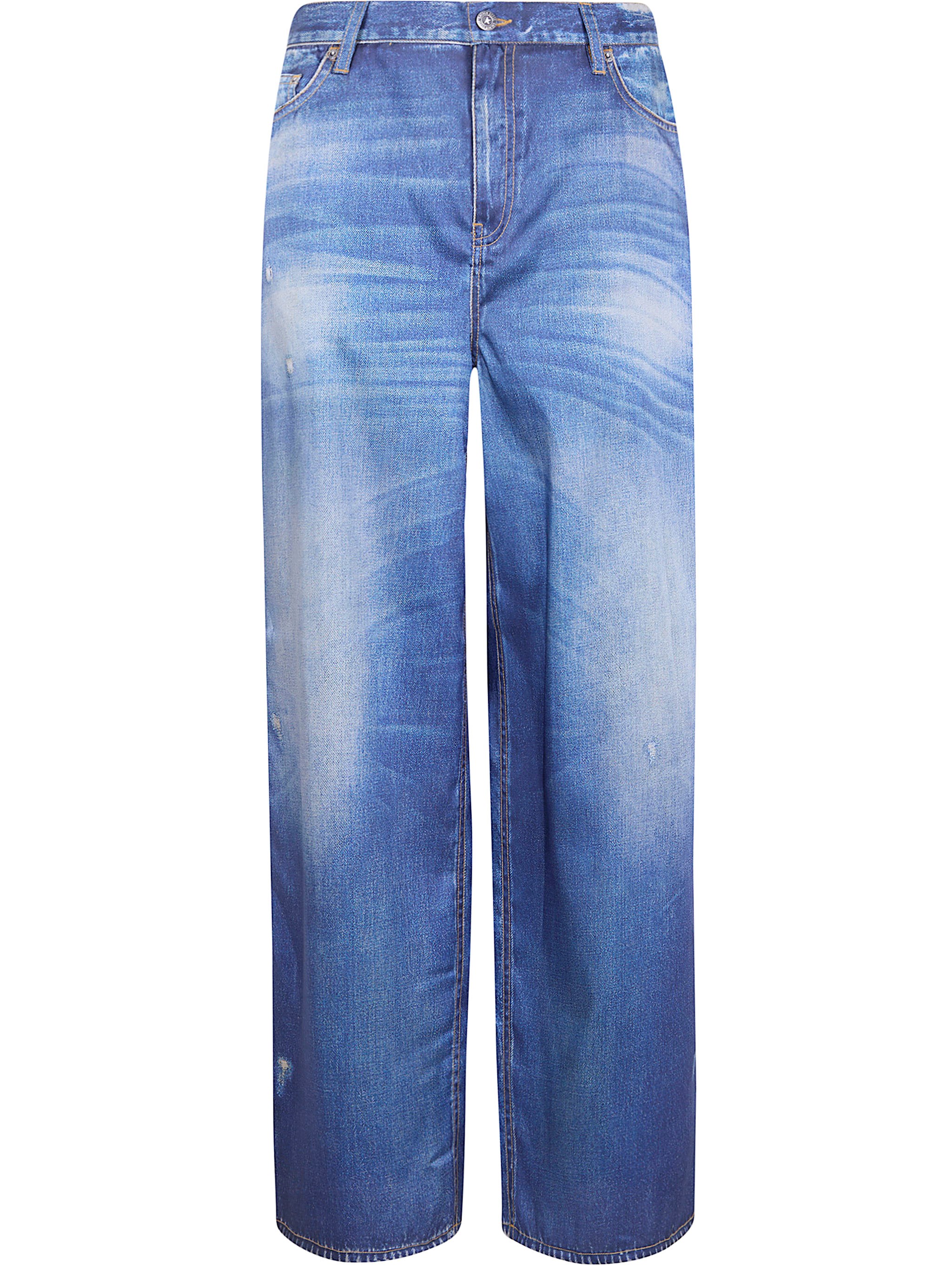GOLDEN GOOSE "Journey W`S" Boyfriend Peggy Pant Archive Denime Print　GOLDEN GOOSE "Journey W`S" ボーイフレンド ペギー パンツ アーカイブ デニム プリント GOLDEN