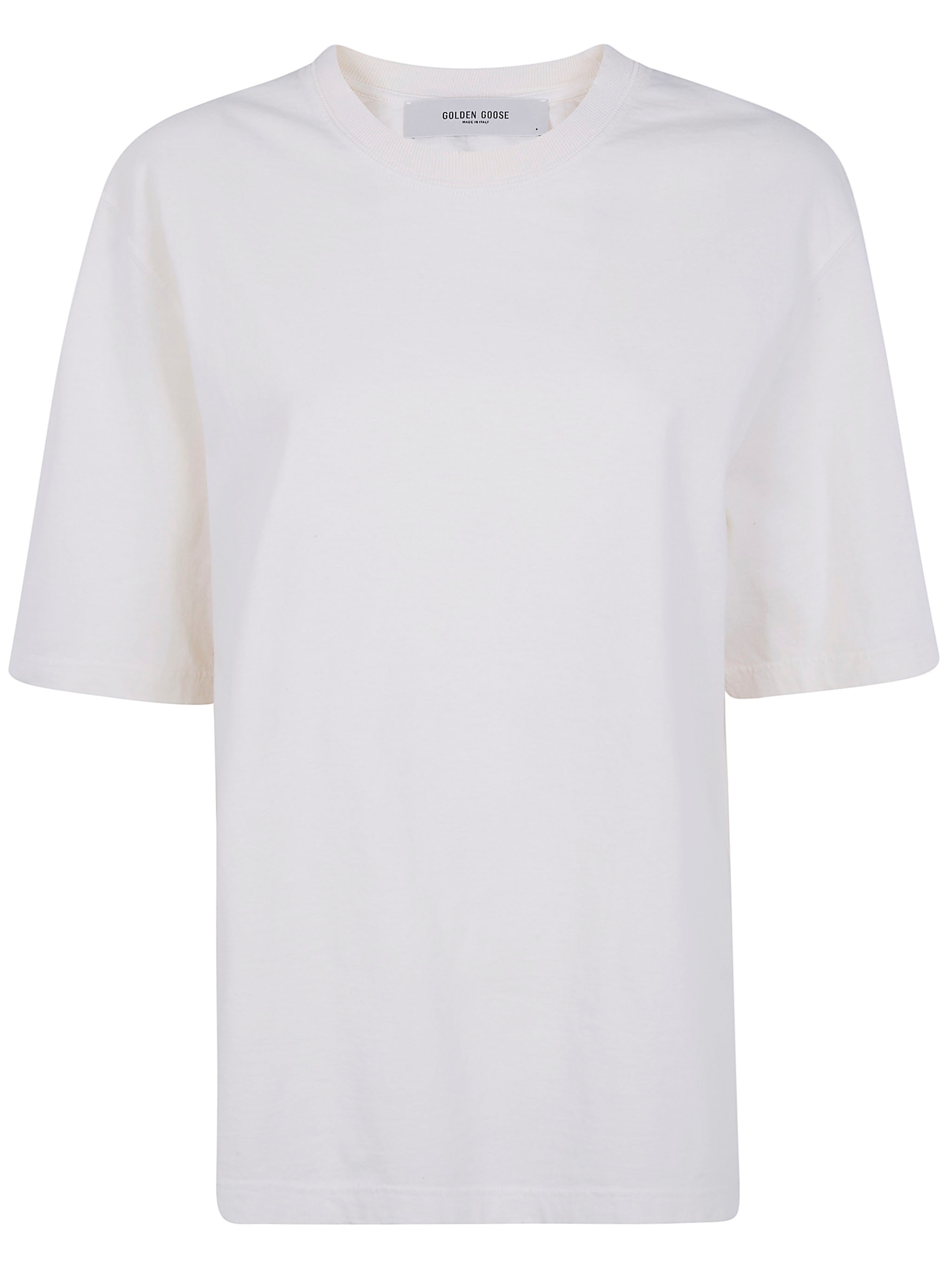 GOLDEN GOOSE Relaxed Fit T-Shirt Cotton Jersey Logo Patch　GOLDEN GOOSE リラックスフィット Tシャツ コットンジャージー ロゴパッチ GOLDEN