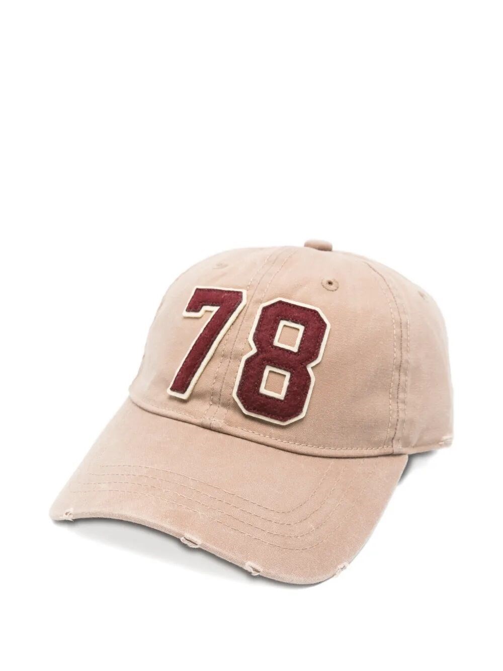 GOLDEN GOOSE "Journey" Baseball Cap Washed Canvas 78 Patch　GOLDEN GOOSE "Journey" ベースボール キャップ ウォッシュド キャンバス 78 パッチ GOLDEN