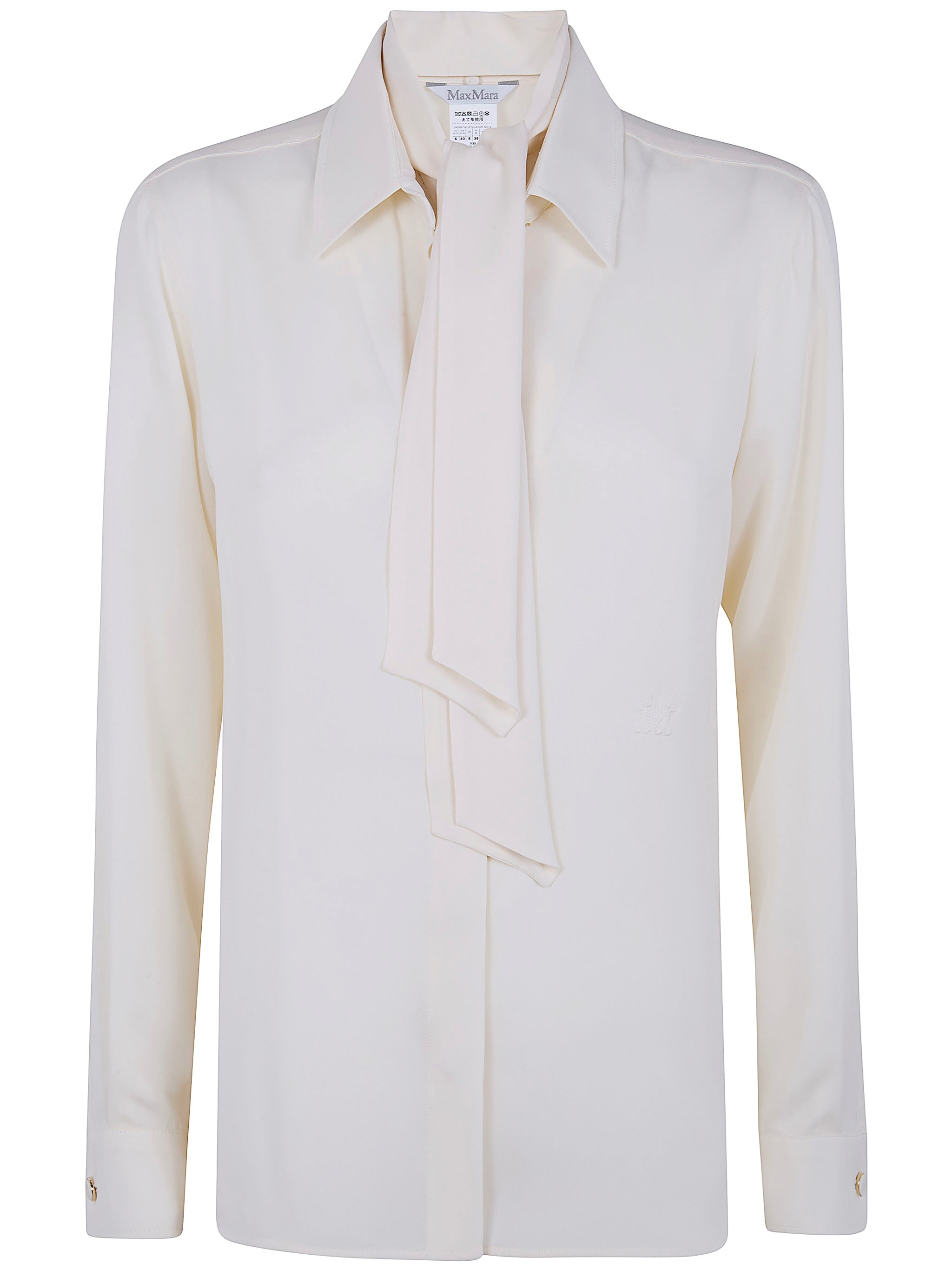 MAX MARA "Mxmcolmo" Silk Scarf Shirt