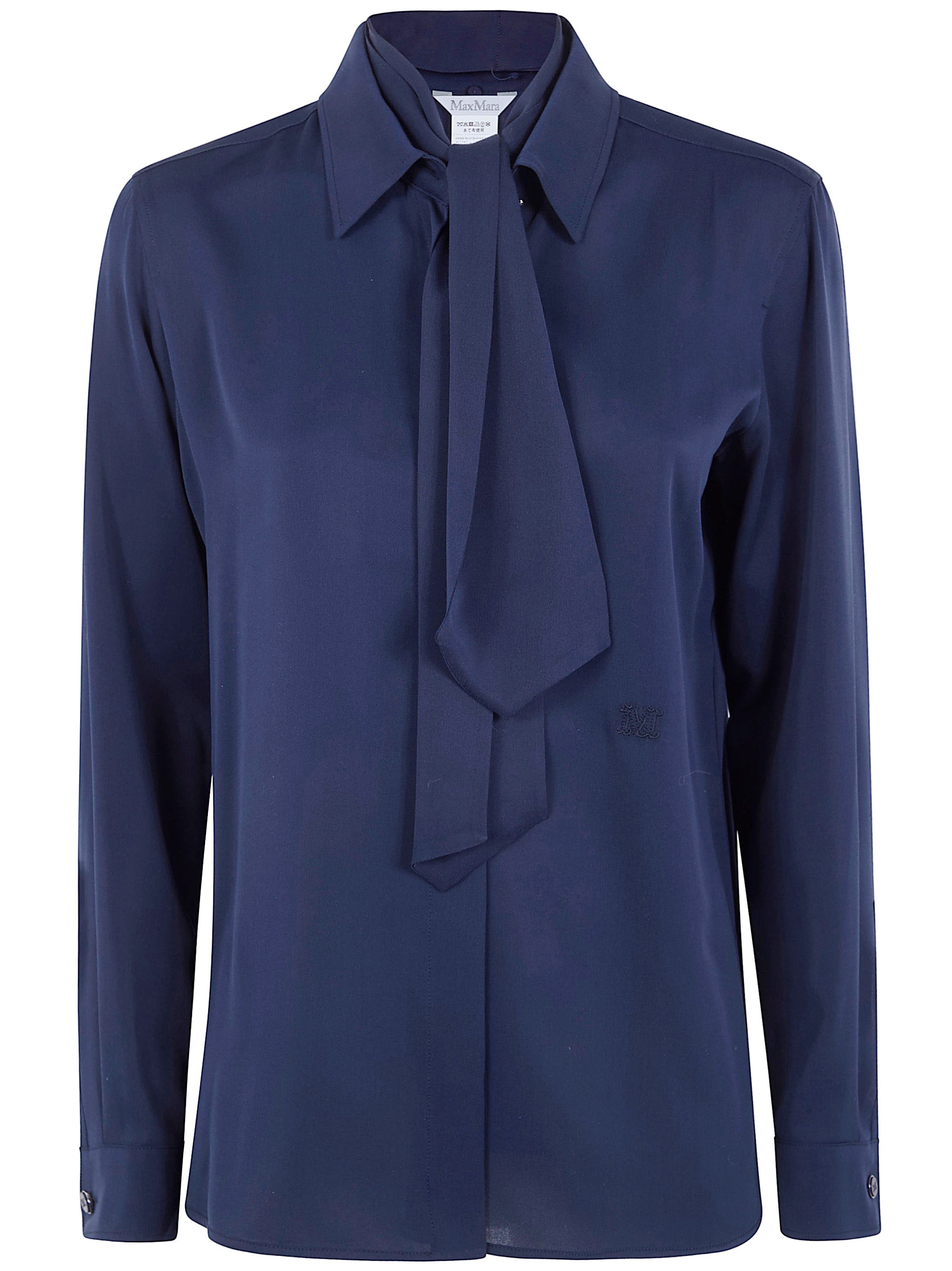 Max Mara "Mxmcolmo" Silk Scarf Shirt