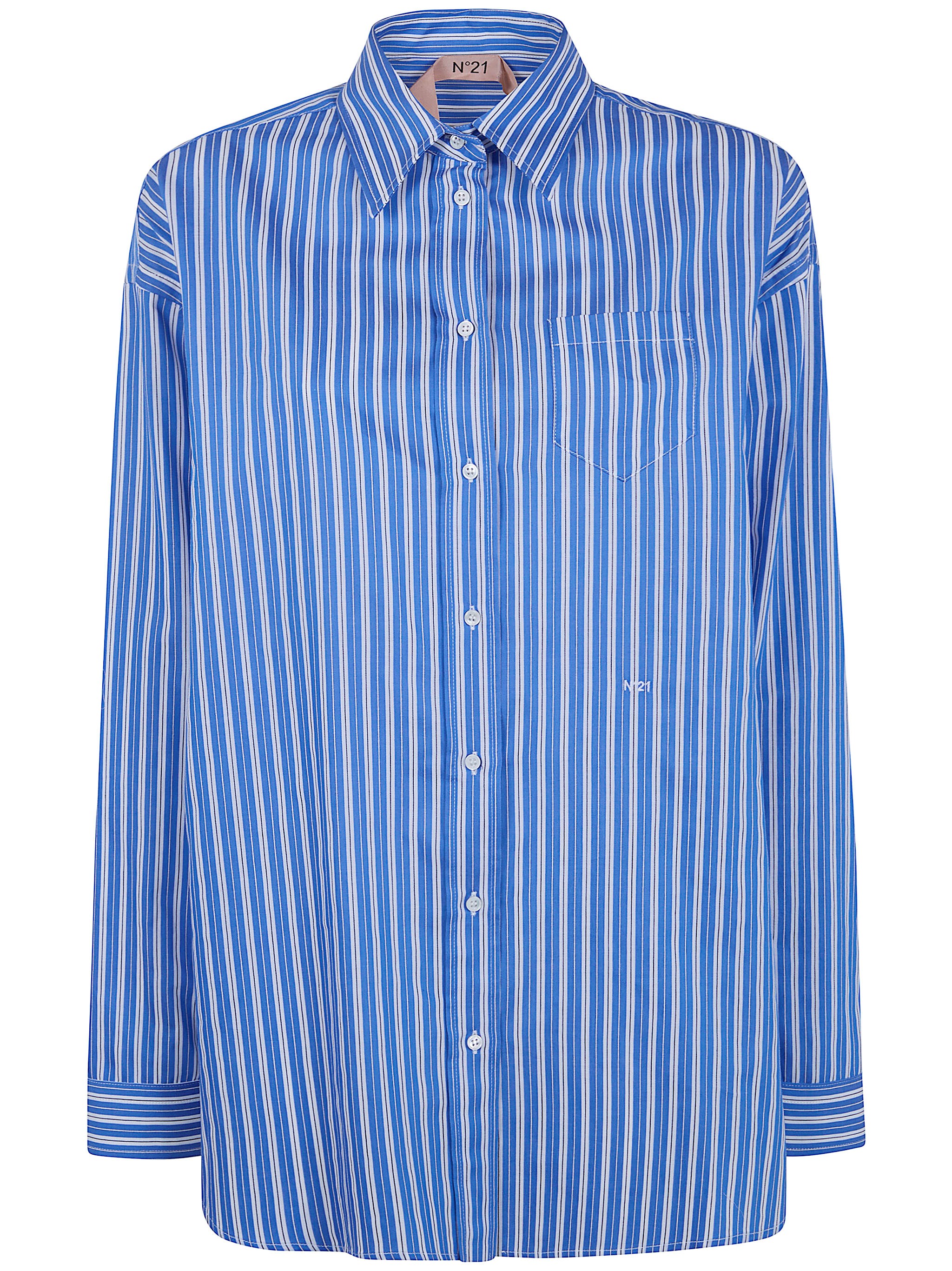 N°21 Canvas Shirt In Blue