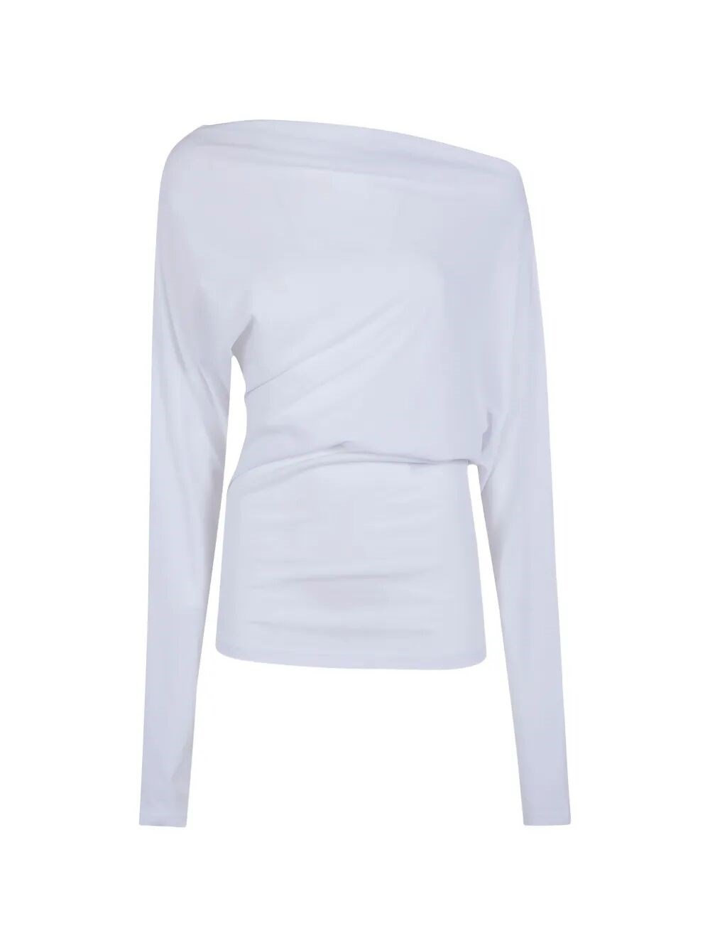 ANN DEMEULEMEESTER "Roos Bias" Cut Drop Shoulder Top