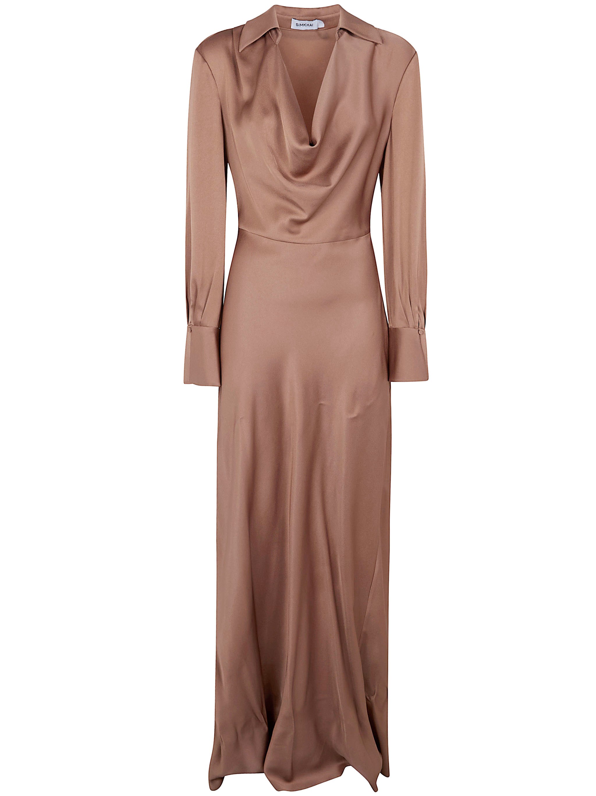 SIMKHAI “Adelle” Long Sleeves Gown