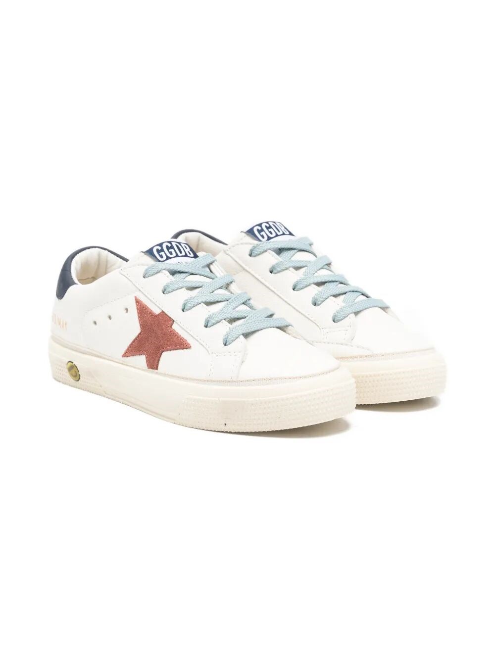 GOLDEN GOOSE KIDS "May" Nappa Upper Suede Star Leather Heel　GOLDEN GOOSE KIDS "May" ナッパアッパー スエード スター レザー ヒール GOLDEN