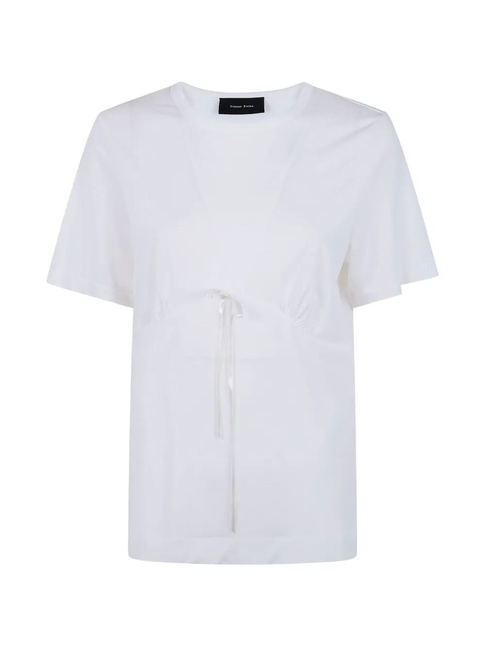 SIMONE ROCHA "Gathered" Bust Bow T-Shirt