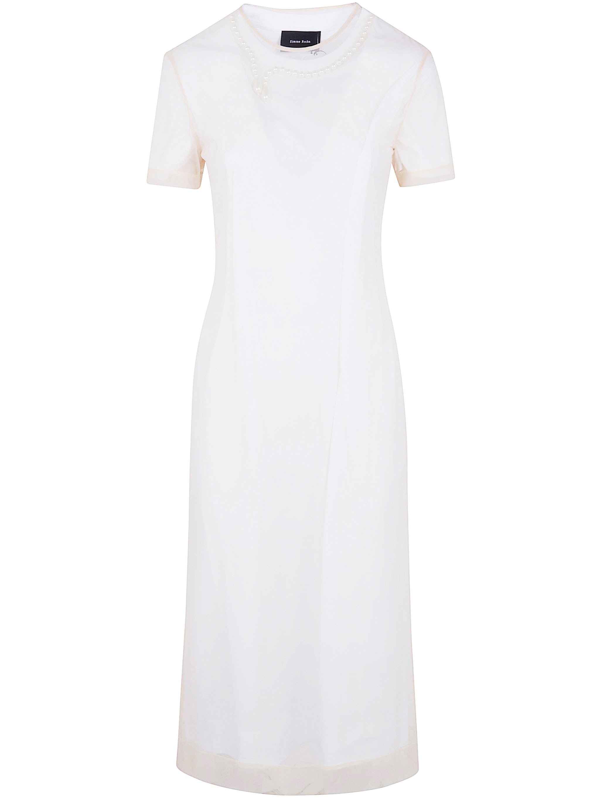 SIMONE ROCHA "Layered Liquid" Dress With Embroidered