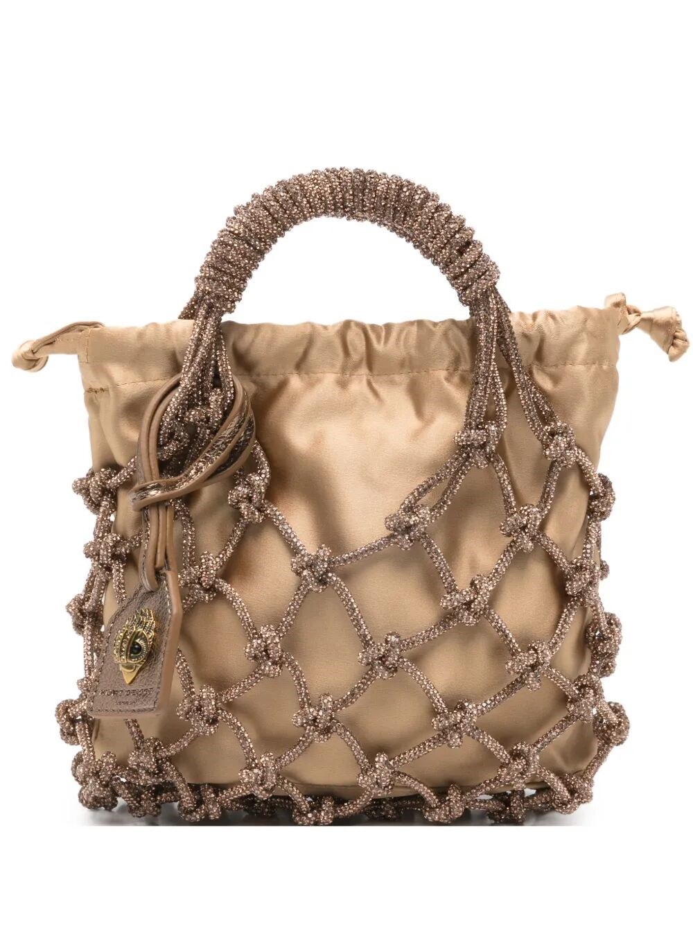 KURT GEIGER Small Macrame "Party" Crystal Bag