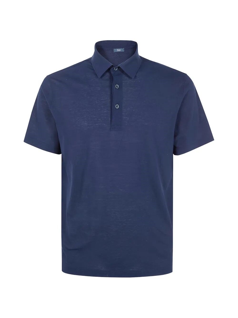 HERNO Jersey Voile Crepe Short Sleeves Polo Shirt