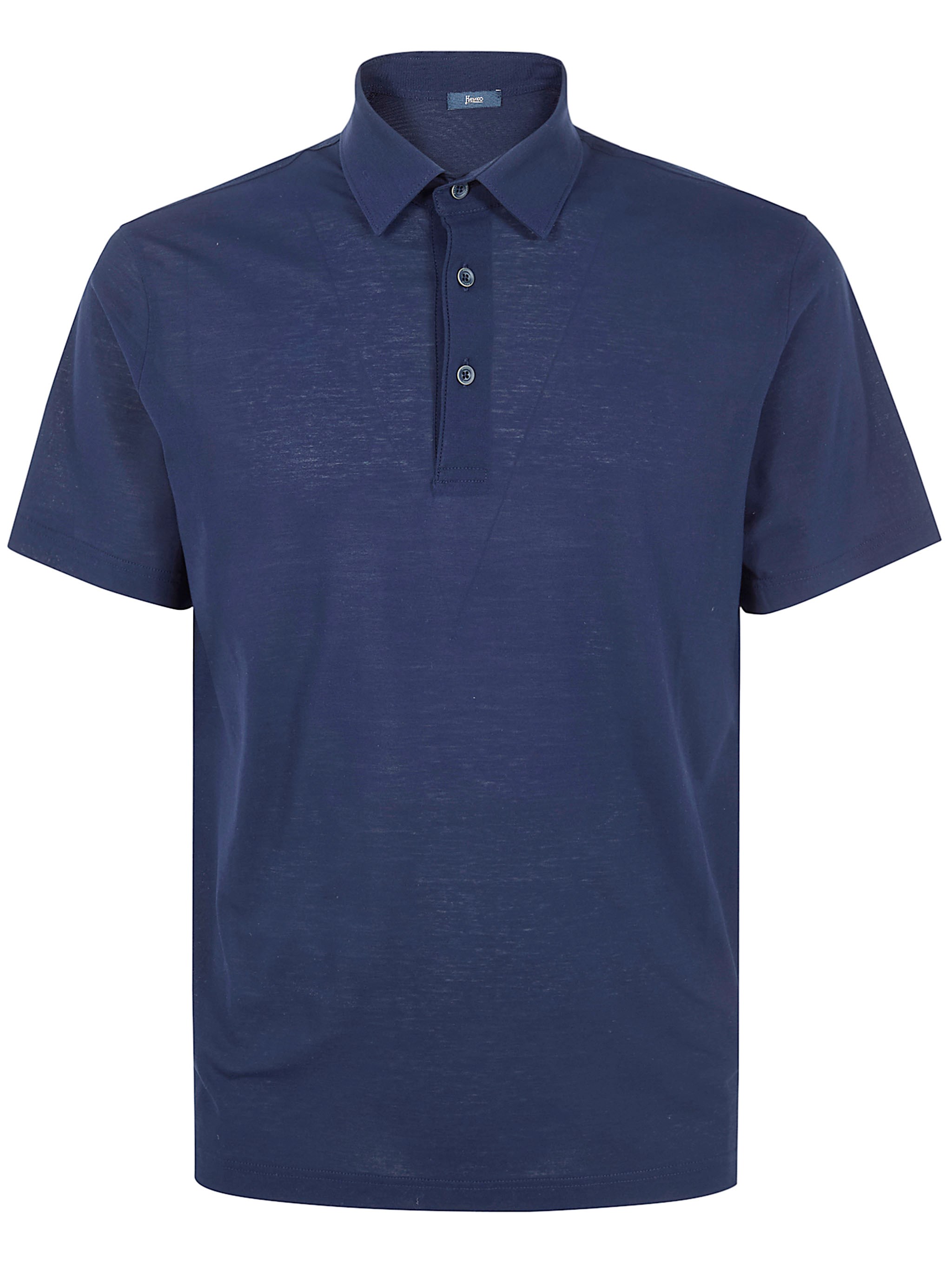HERNO Jersey Voile Crepe Short Sleeves Polo Shirt　HERNO ジャージ ボイル クレープ 半袖ポロシャツ HERNO