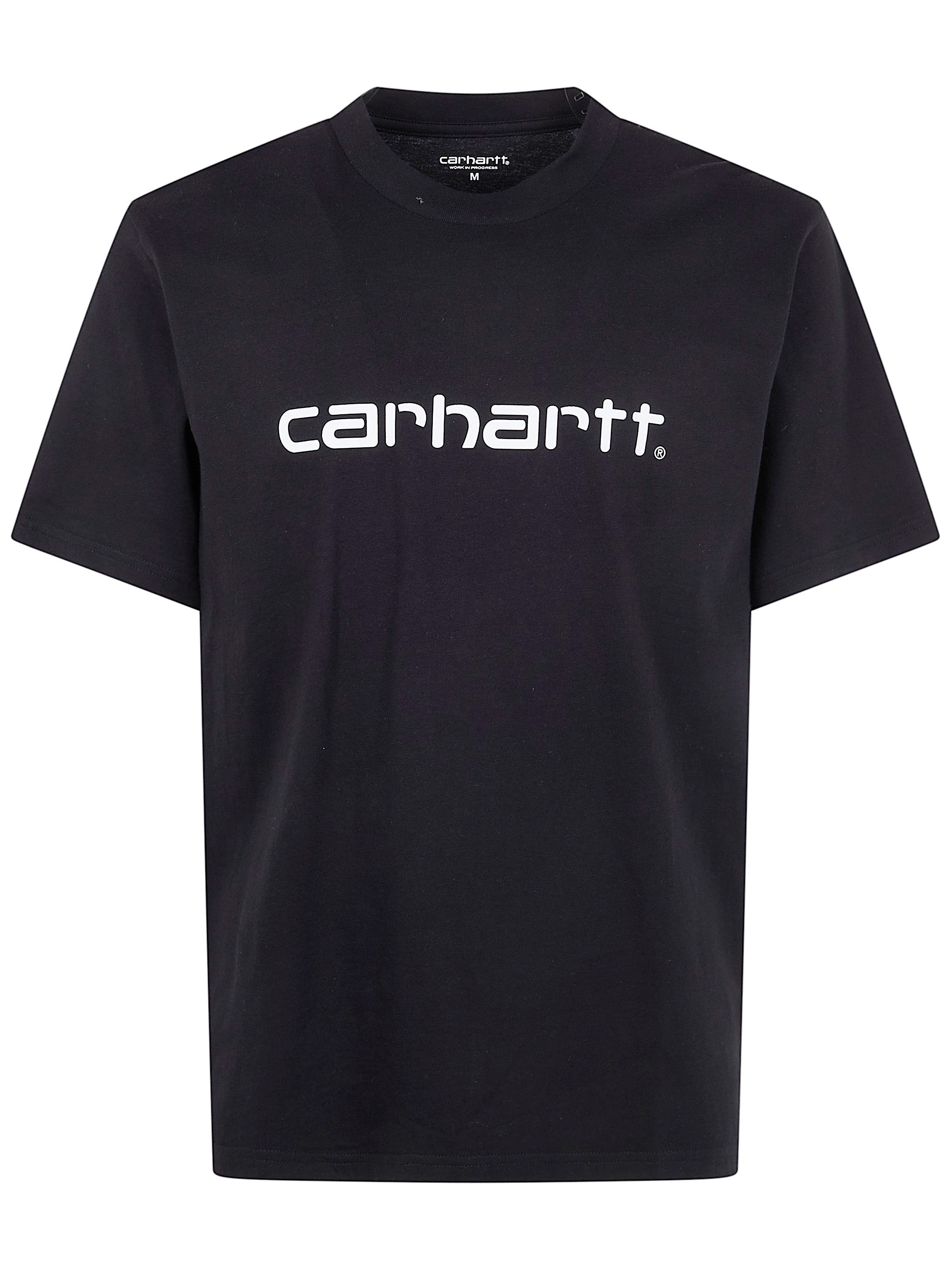 CARHARTT WIP Short Sleeves "Script" Organic Cotton T-Shirt