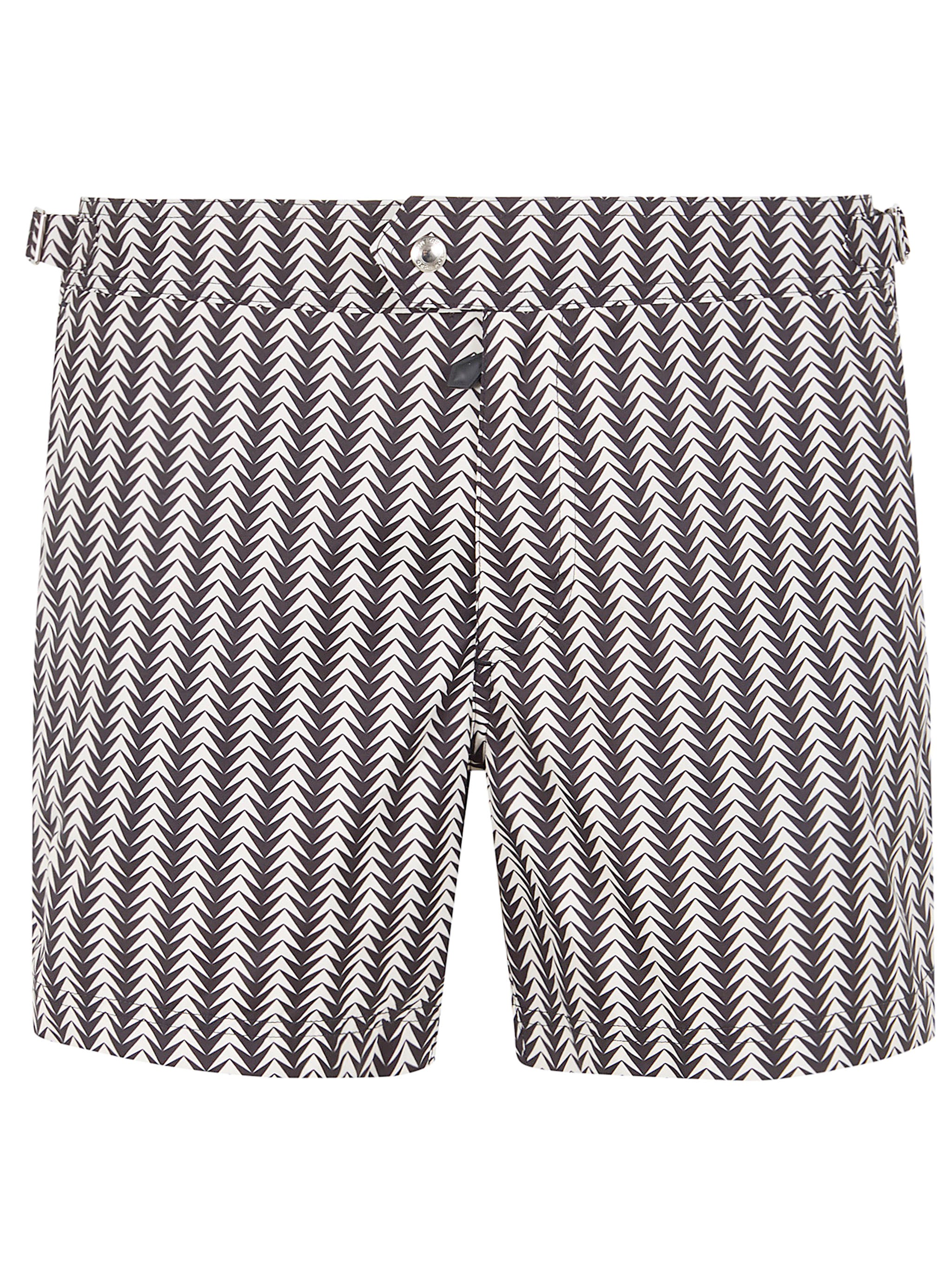 TOM FORD Geometric Print Micro Compact Popeline Wr Swim Shorts