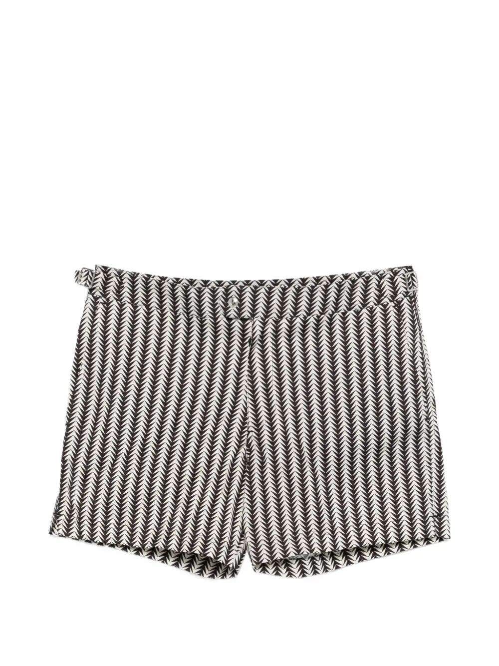 TOM FORD Geometric Print Micro Compact Popeline Wr Swim Shorts