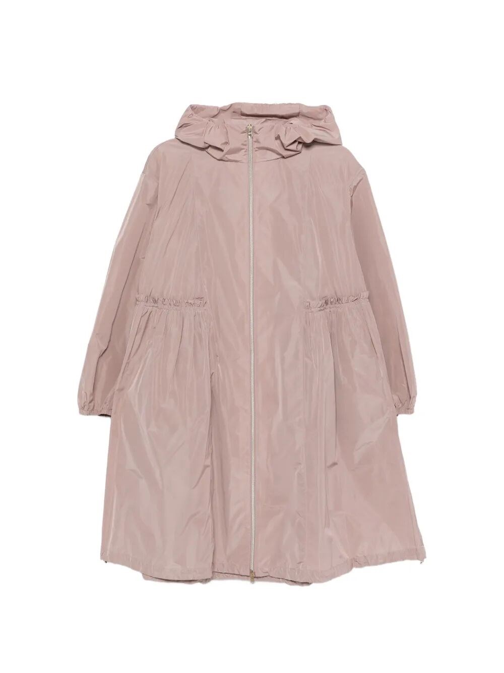 Herno Midi Hooded Jacket In Pink