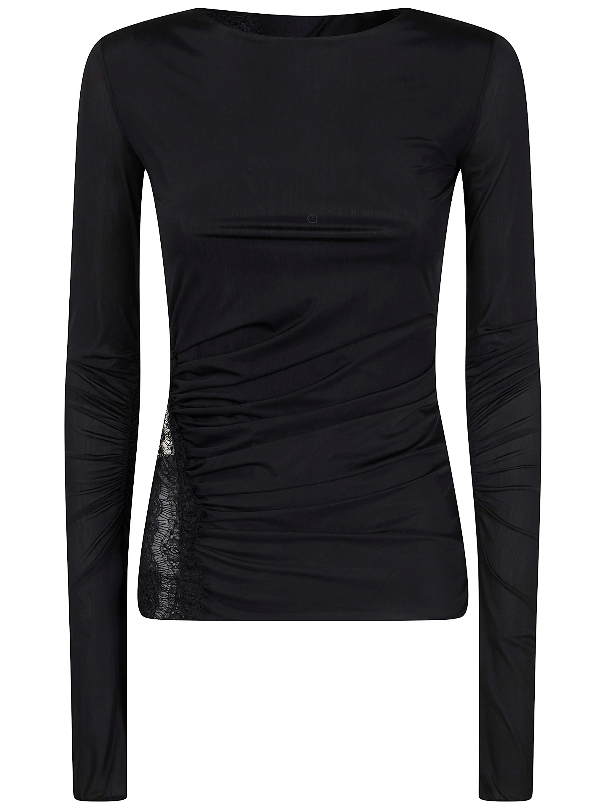BLUMARINE Jersey Top With Lace