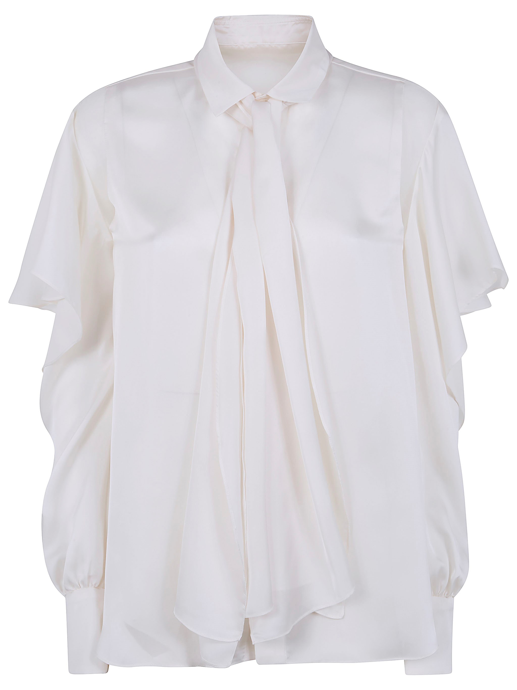 SACAI Satin X Chiffon Shirt