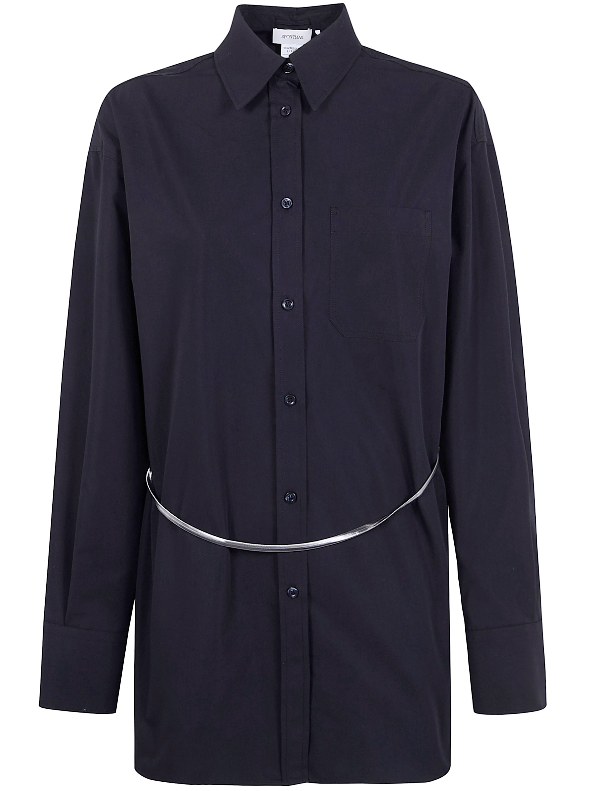 MAX MARA SPORTMAX "Spxnespola" Popeline Cotton Classic Shirt