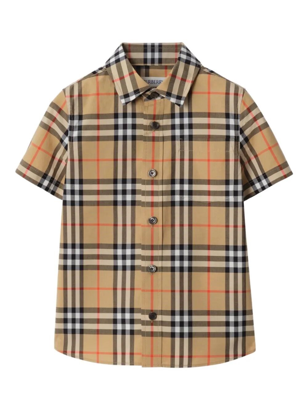 BURBERRY KIDS "Owen" Ss Chk E