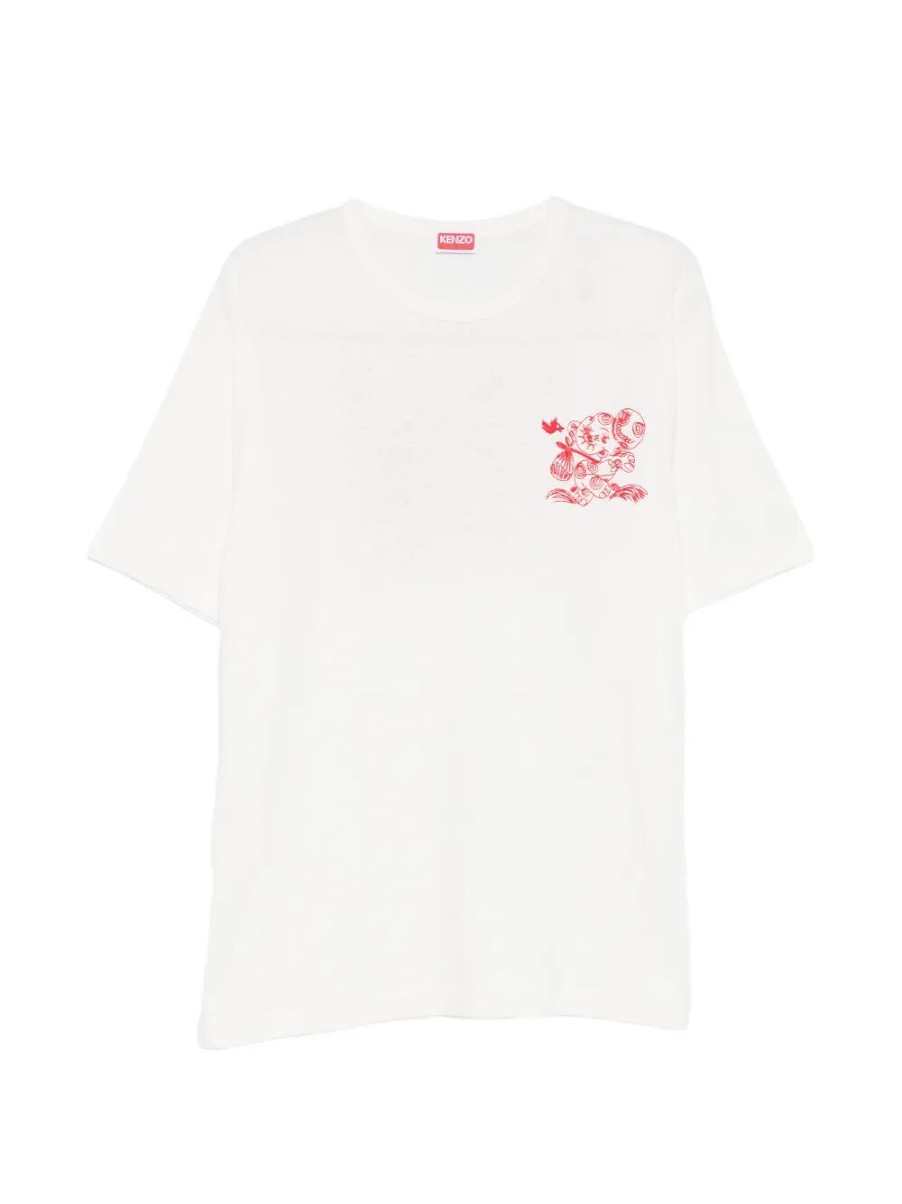 KENZO Gots Kenzo Cartoon Outlined Klassiek T-shirt