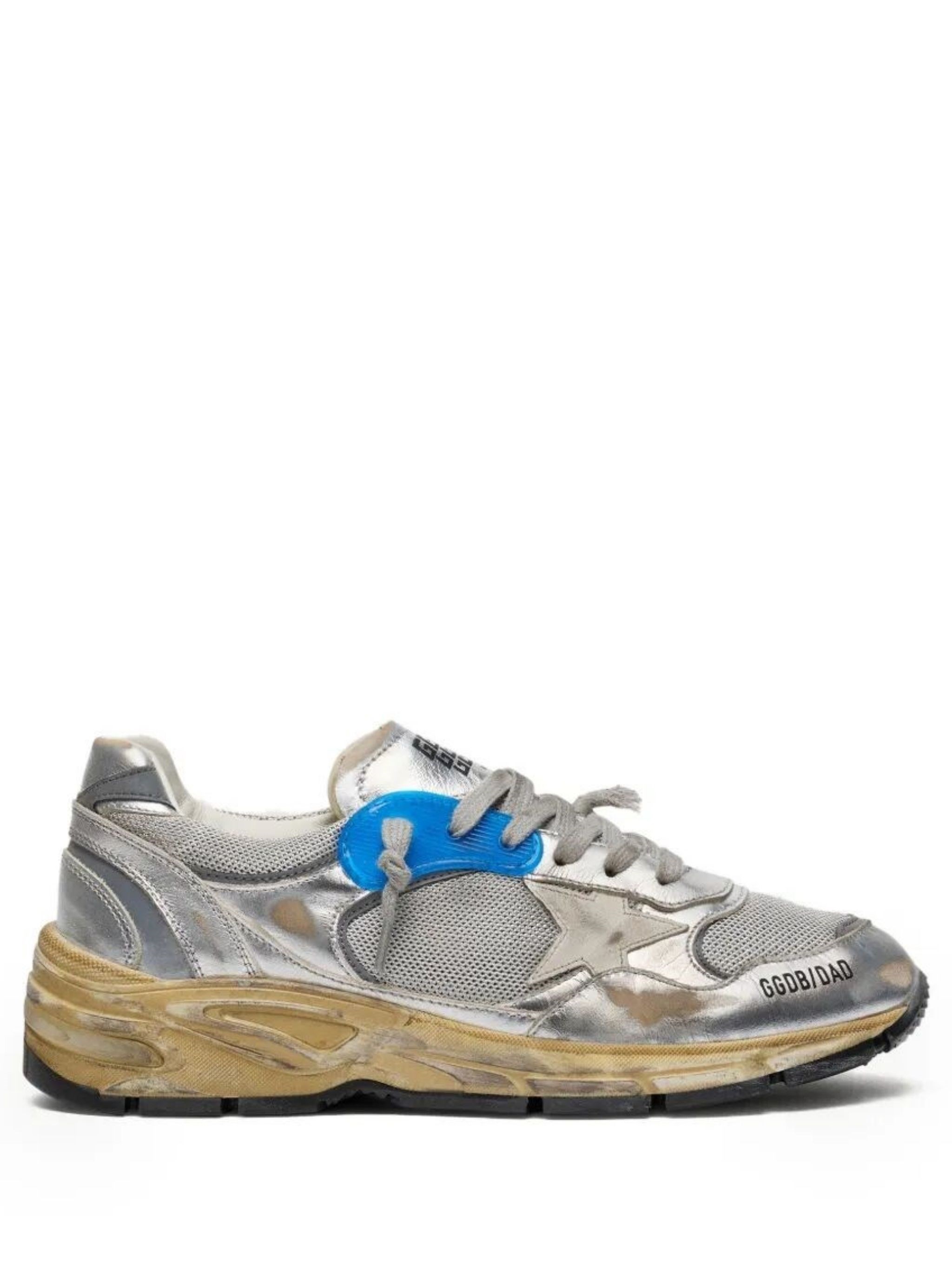 GOLDEN GOOSE "Running Dad" New Net And Laminated Upper Leather Star La　GOLDEN GOOSE「Running Dad」新しいネットとラミネートアッパーレザースターラ GOLDEN