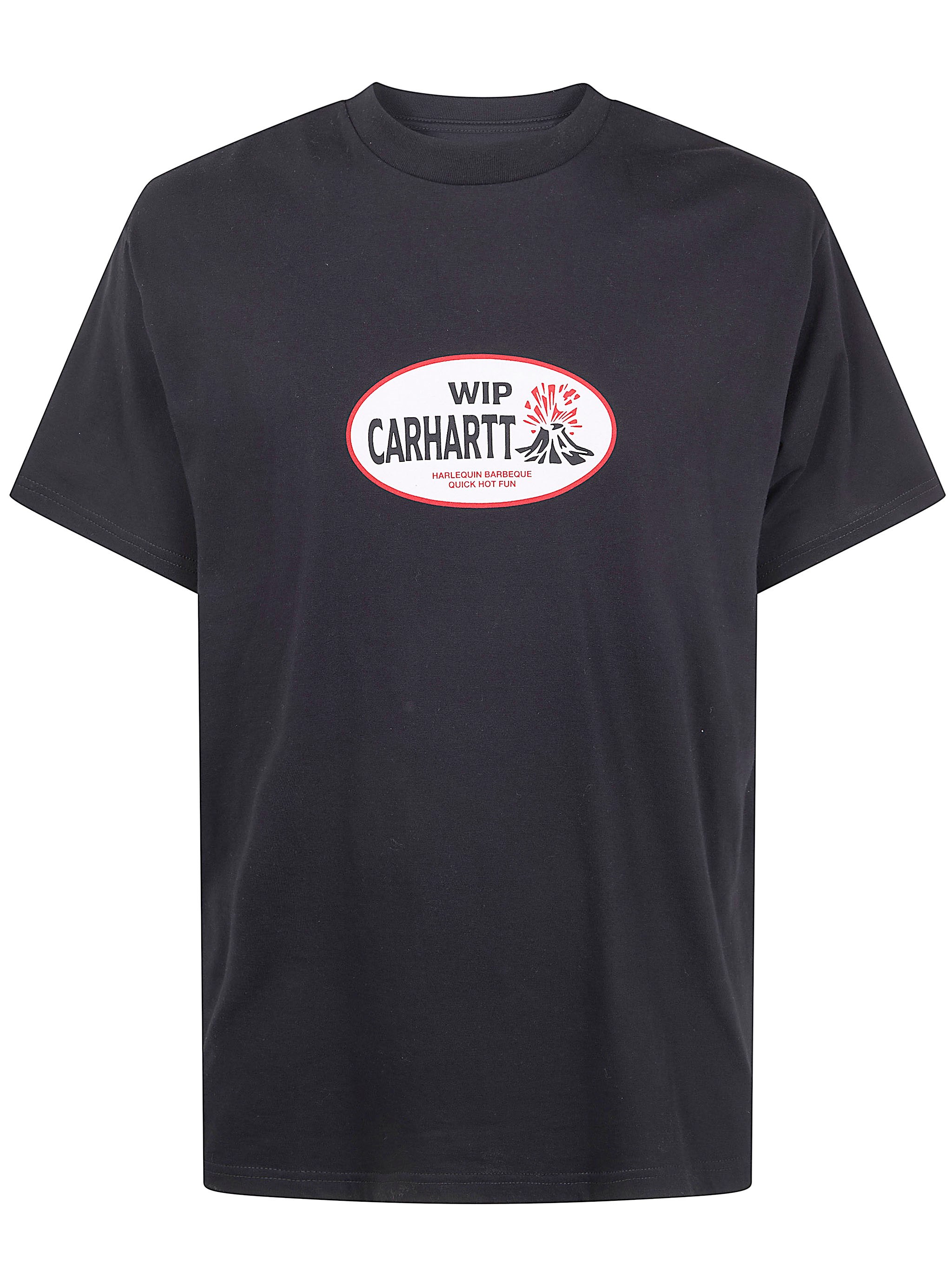 CARHARTT WIP Short Sleeves "Harlequin Bbg" Organic Cotton T-Shirt