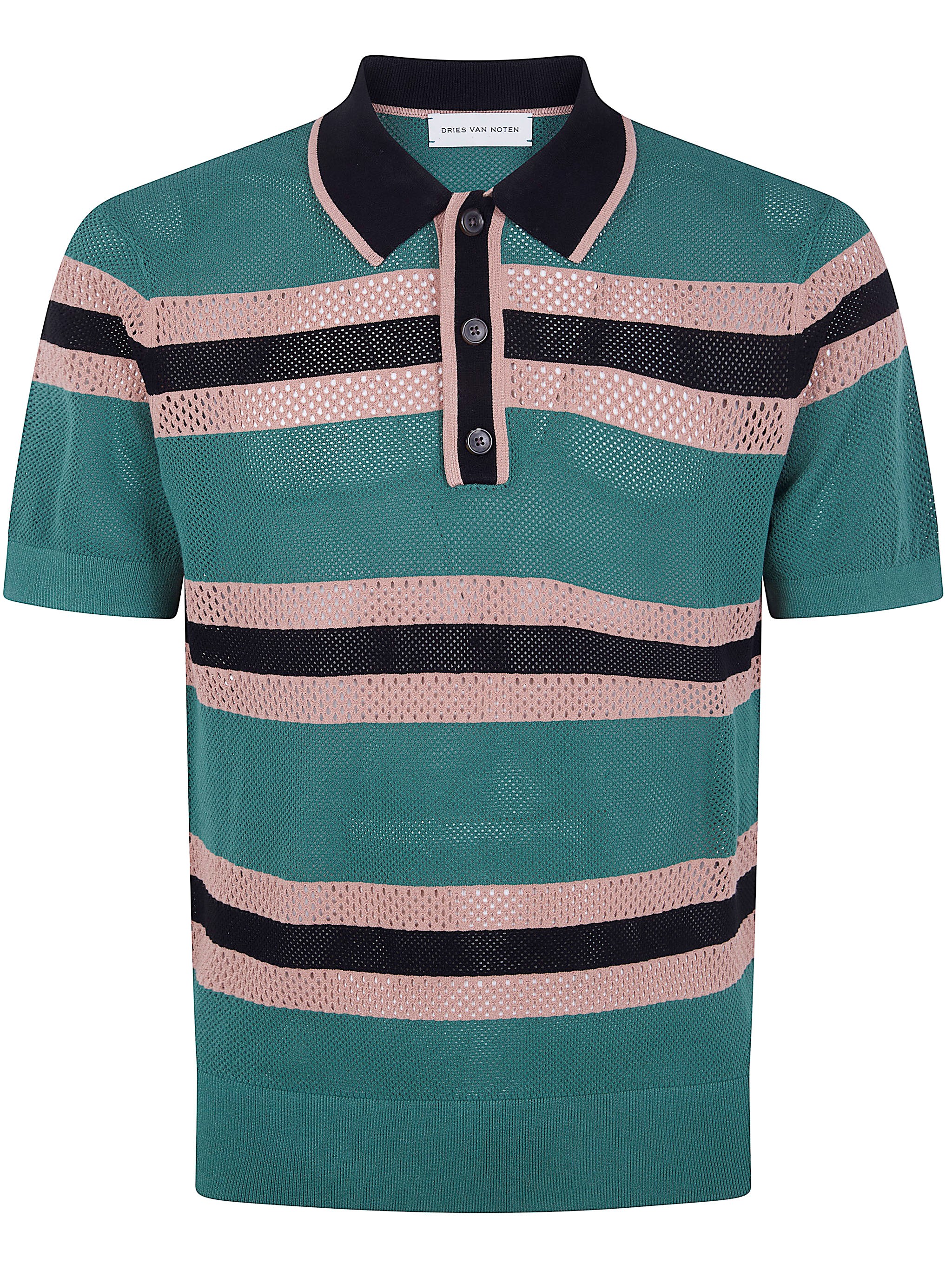 DRIES VAN NOTEN "Mercy Stripe" Polo Shirt