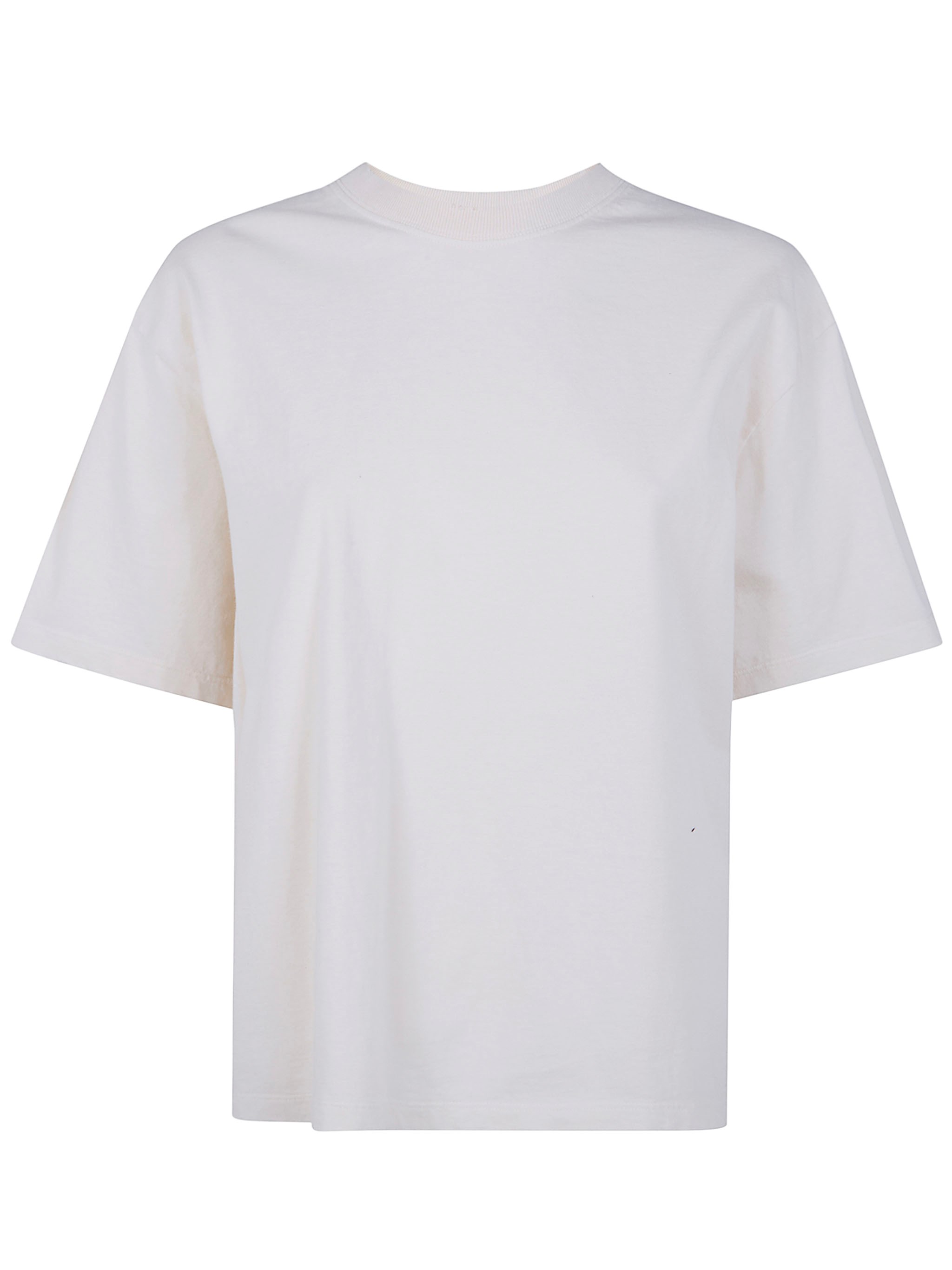 GOLDEN GOOSE "W`S" Boxi T-Shirt Cotton Jersey Logo Patch　GOLDEN GOOSE "W`S" Boxi Tシャツ コットンジャージー ロゴパッチ GOLDEN