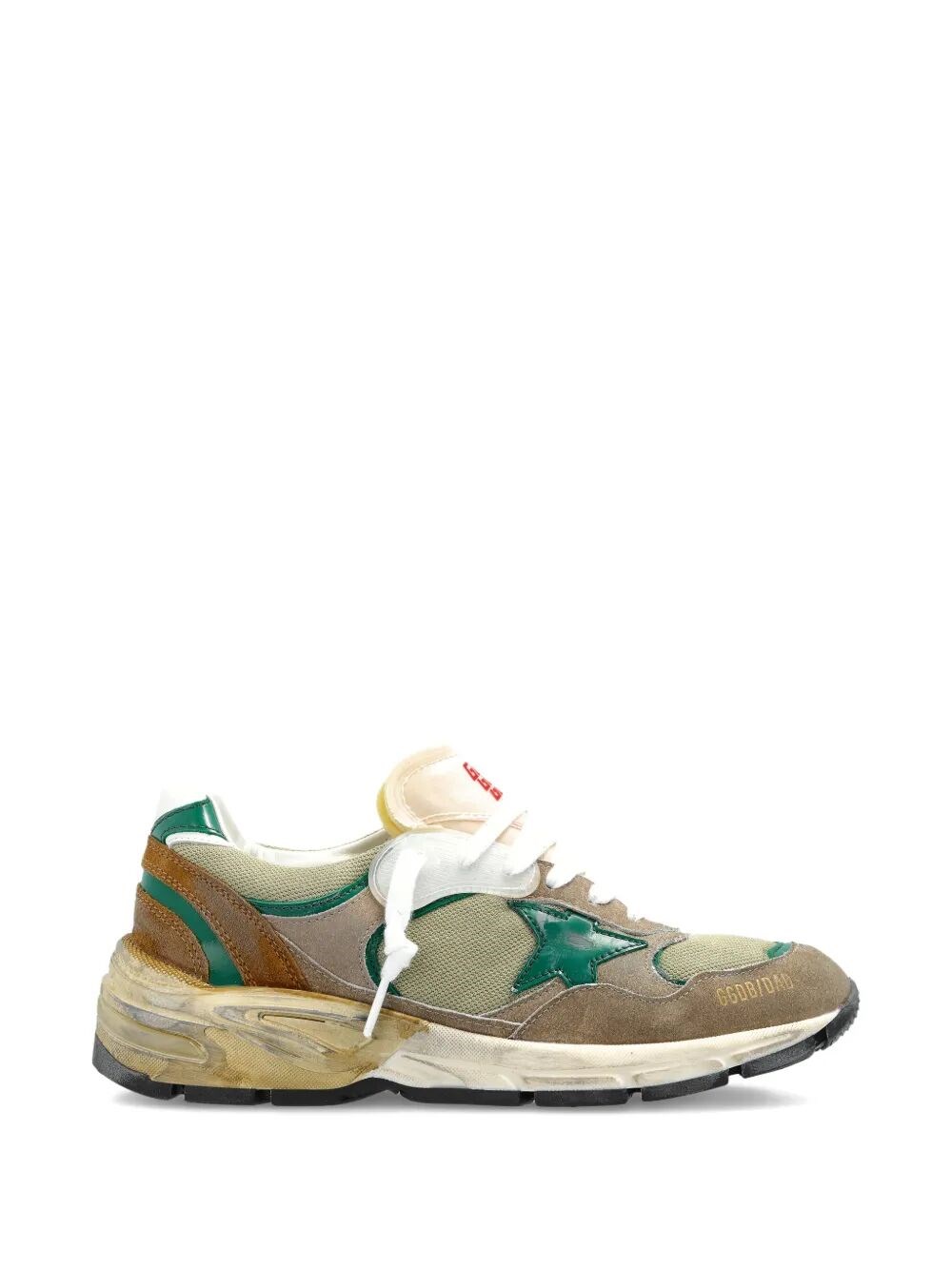 GOLDEN GOOSE "Running Dad" New Nylon And Leather Upper Suede Toe And S　ゴールデン グース「ランニング ダッド」新しいナイロンとレザーのアッパー スエード トゥと S GOLDEN