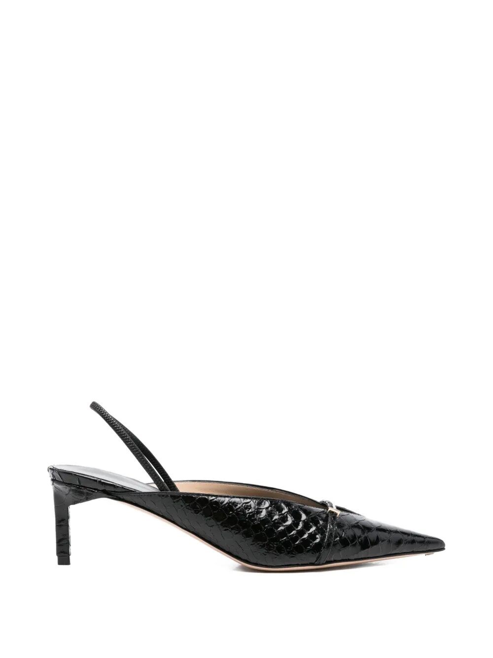 TOM FORD Semi Shiny Printed Python Bc Slingback