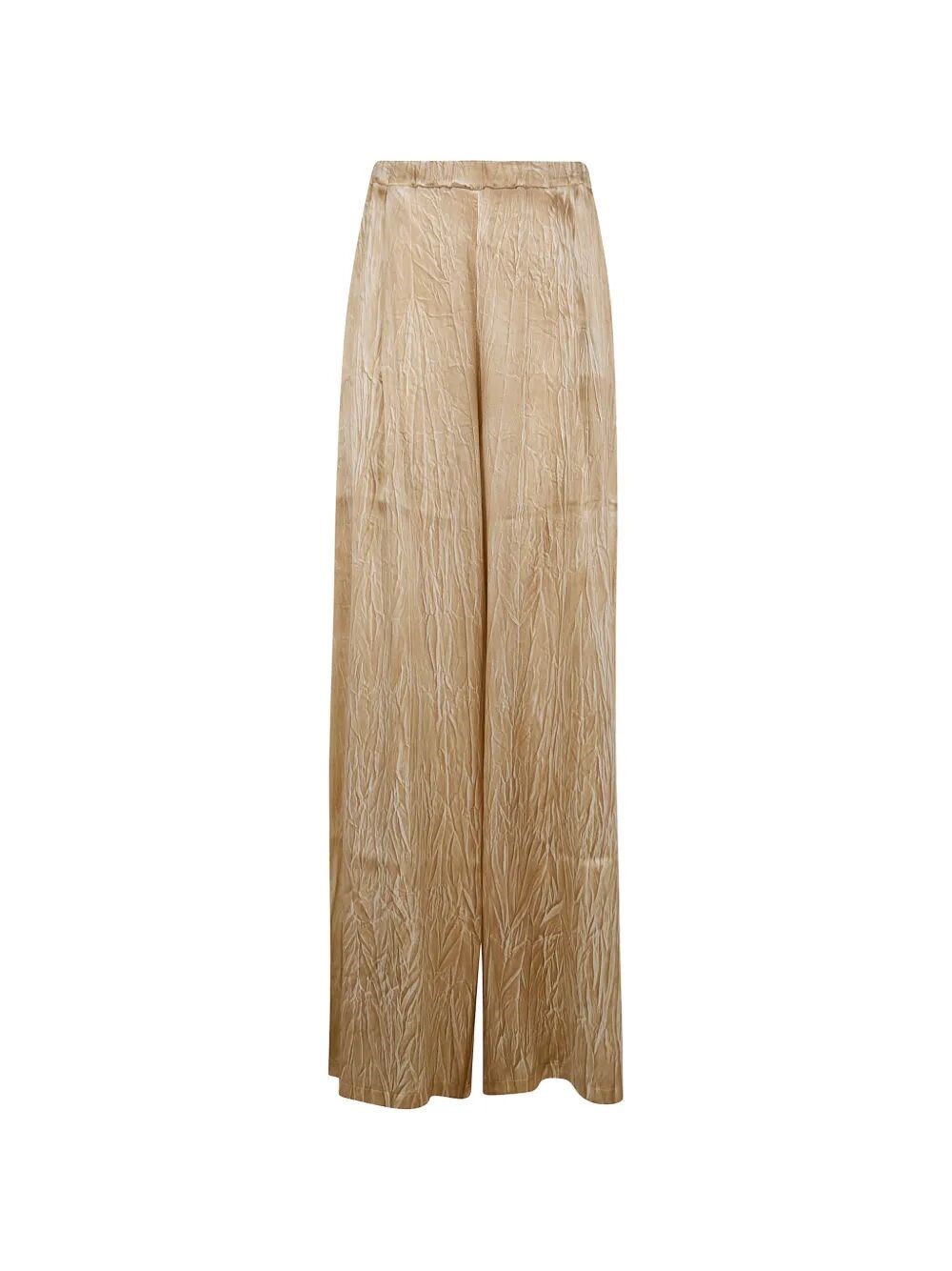AVANT TOI Crumpled Effect Silk Palazzo Pants