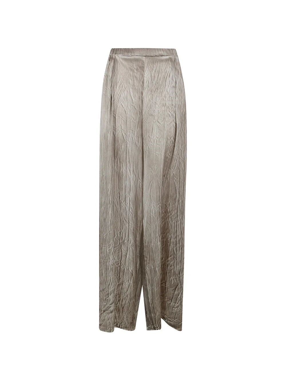 AVANT TOI Crumpled Effect Silk Palazzo Pants