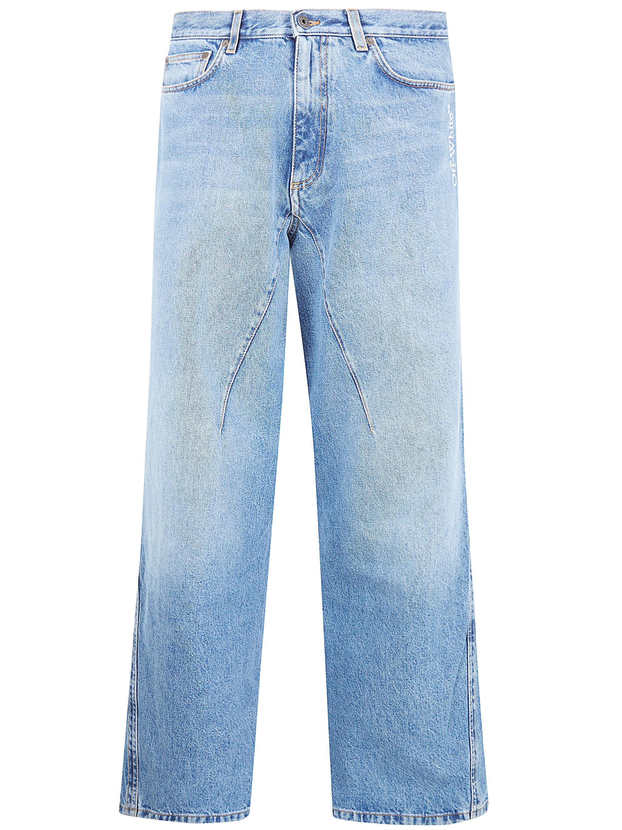 OFF WHITE "Twist Slouchy" Half Arrow Jeans