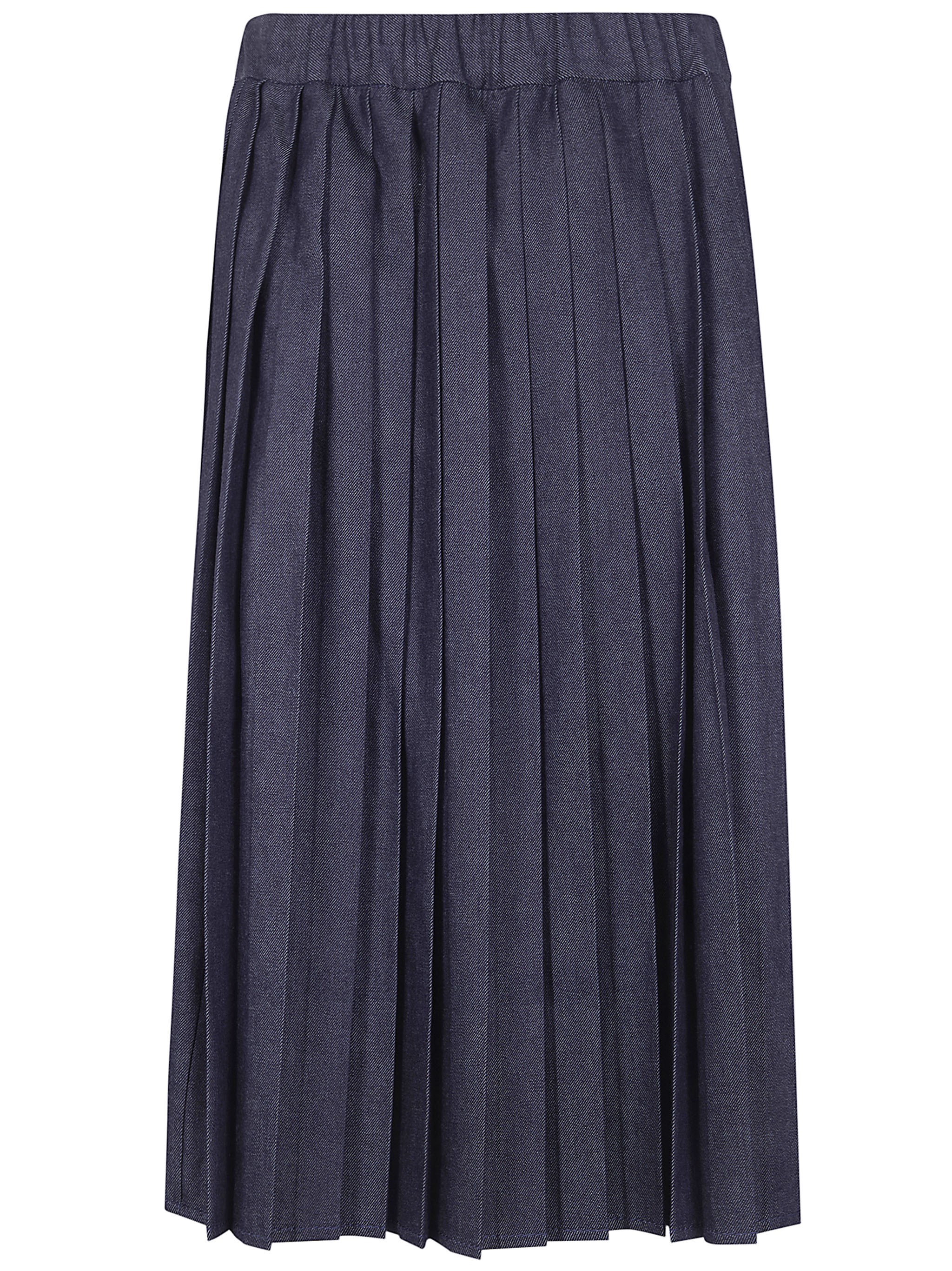 JIL SANDER Denim Midi Round Skirt