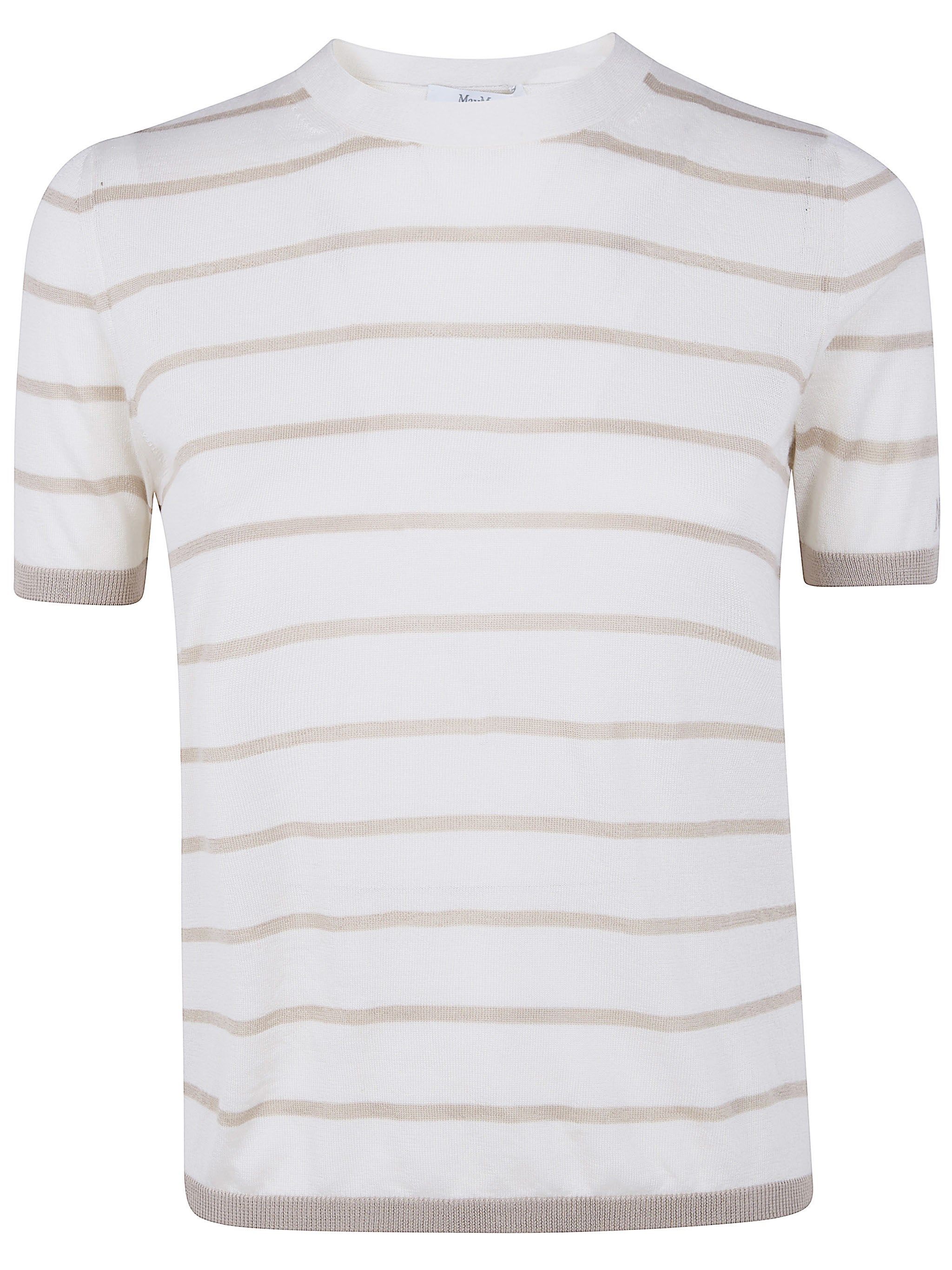 Max Mara MAX MARA PURE "Mxpfavetta" Stripes Silk Cashmere Sweater　MAX MARA PURE "Mxpfavetta" ストライプ シルク カシミア セーター