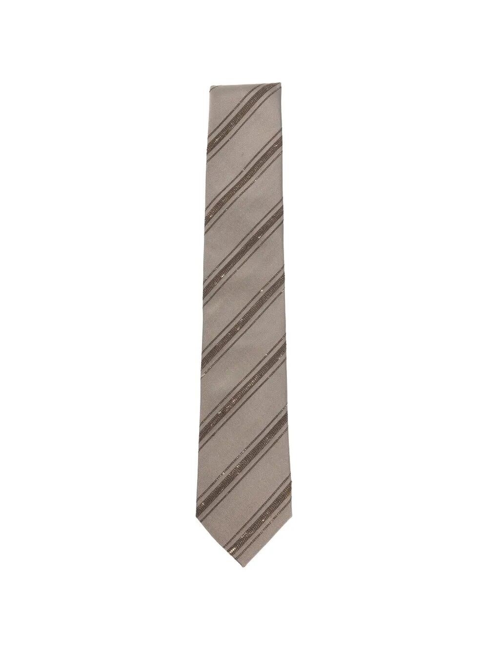 Brunello Cucinelli Classic Tie In Brown