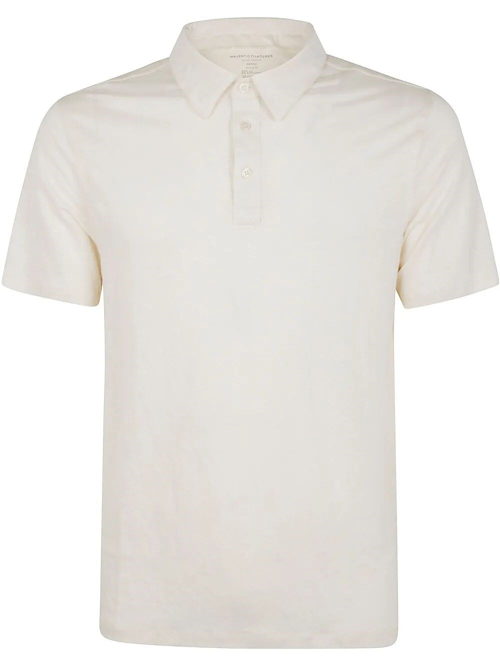MAJESTIC Linen Short Sleeves Polo Shirt