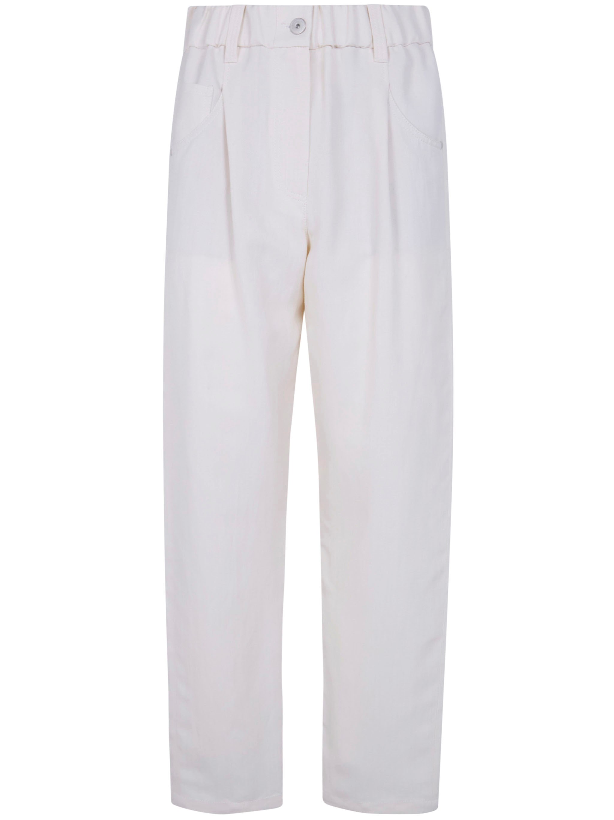 ブルネロ クチネリ ストレート ナチュラル トラウザーズ