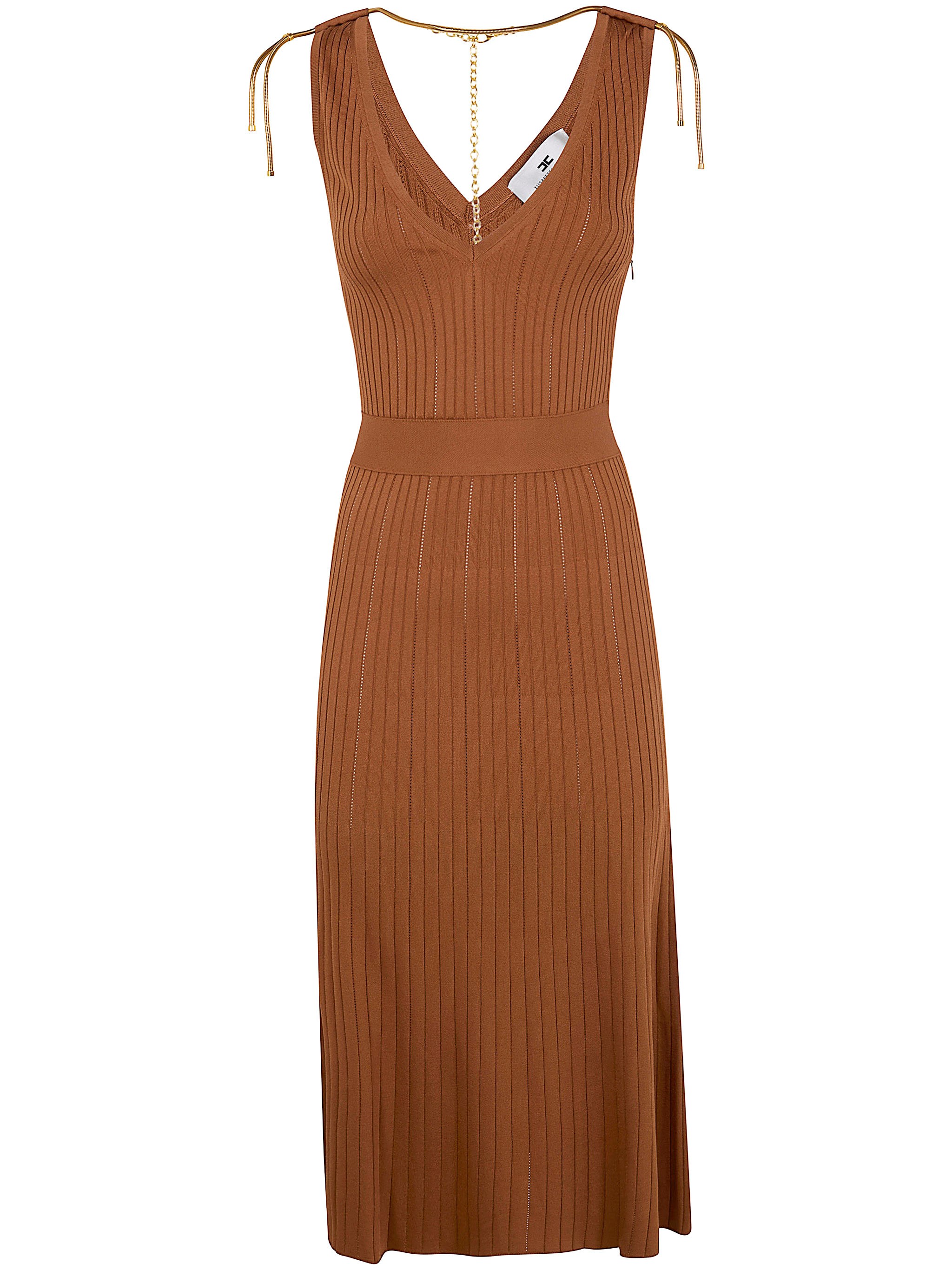 ELISABETTA FRANCHI Midi Knit Dress