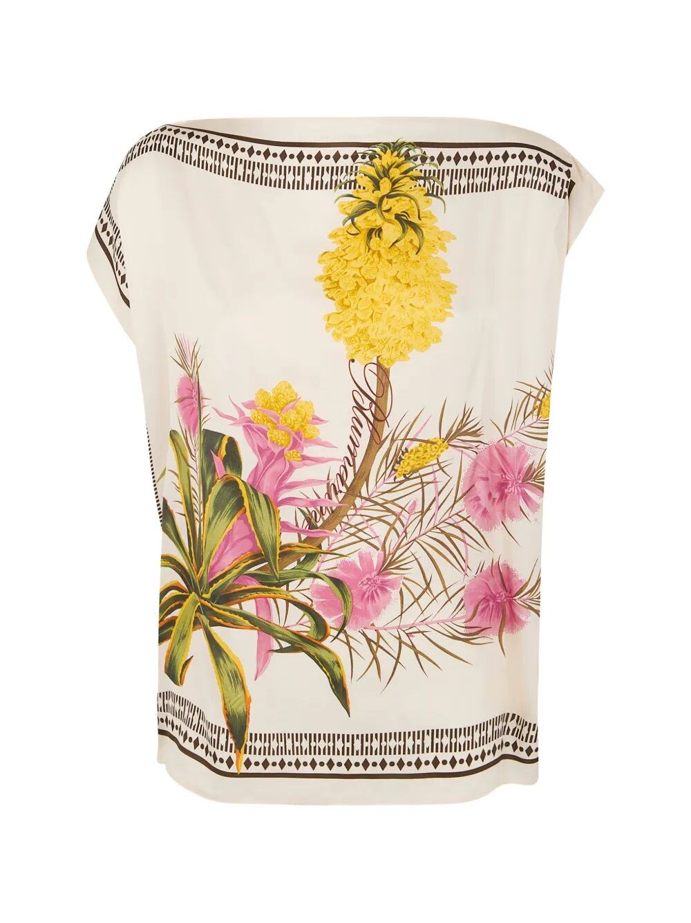 BLUMARINE Print Twill Top