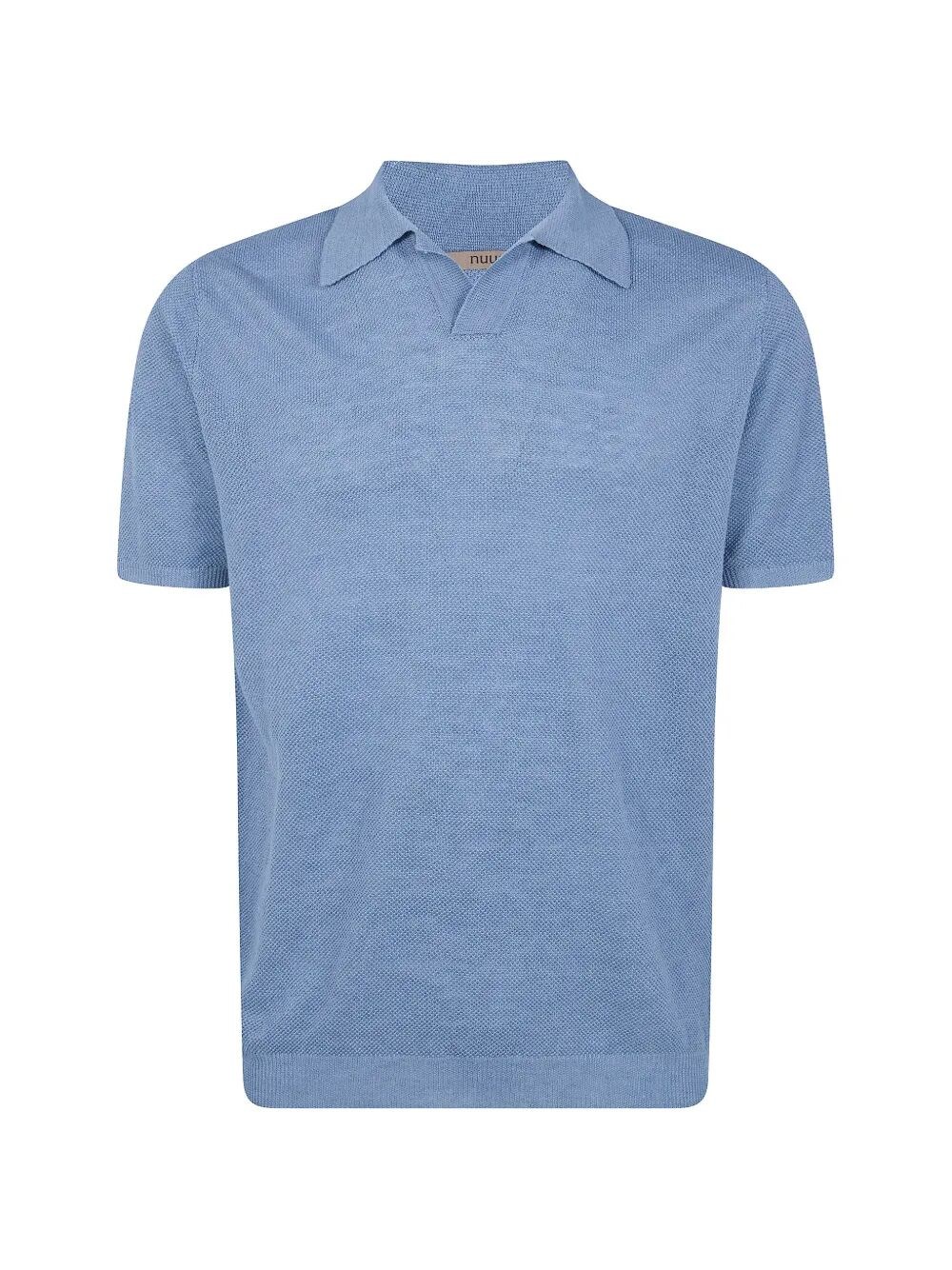 NUUR Short Sleeved Polo Neck Piquet Stitch T-Shirt