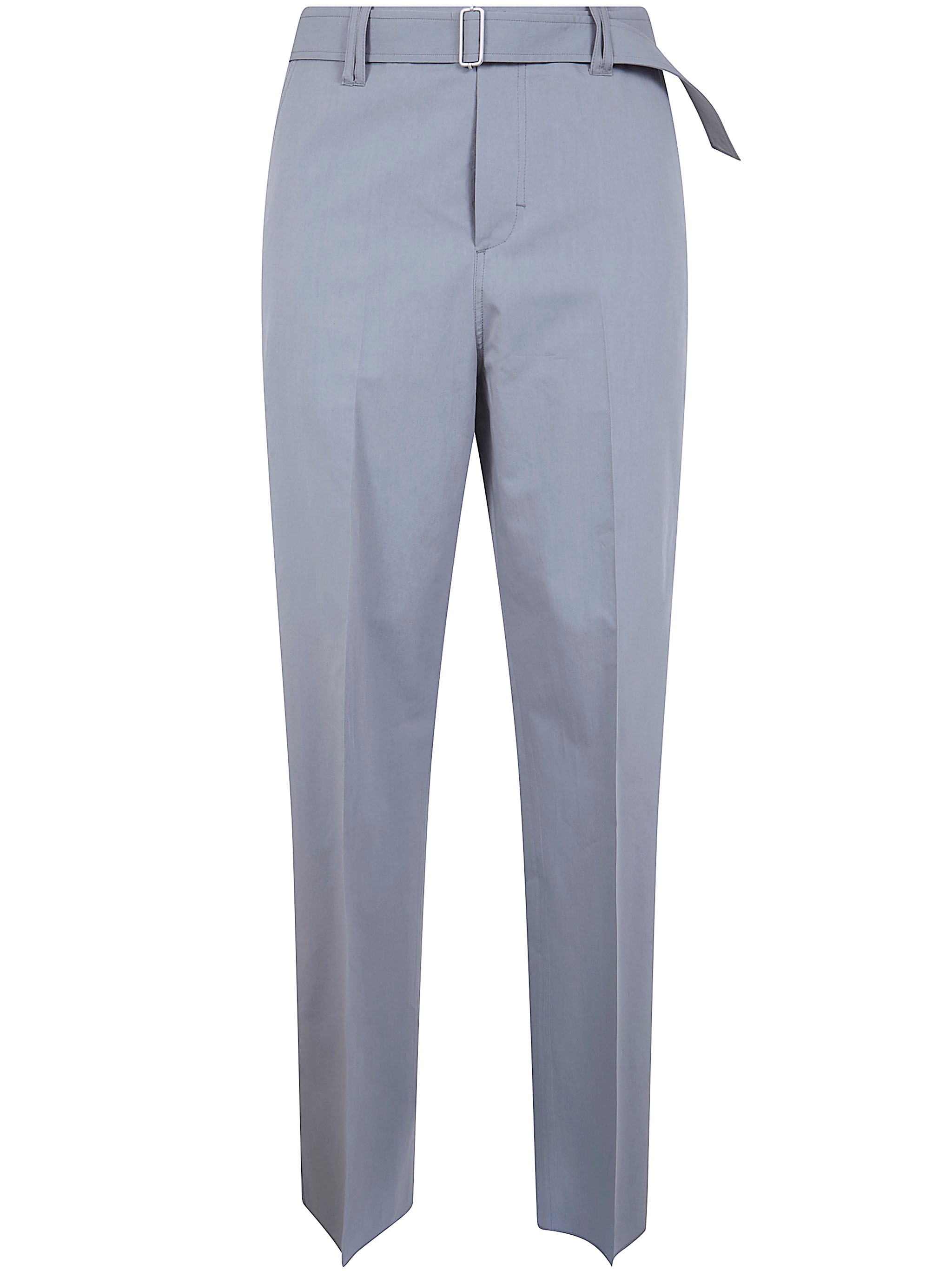 LARDINI Silk And Cotton Belt Trousers　LARDINI シルク＆コットン ベルト パンツ LARDINI