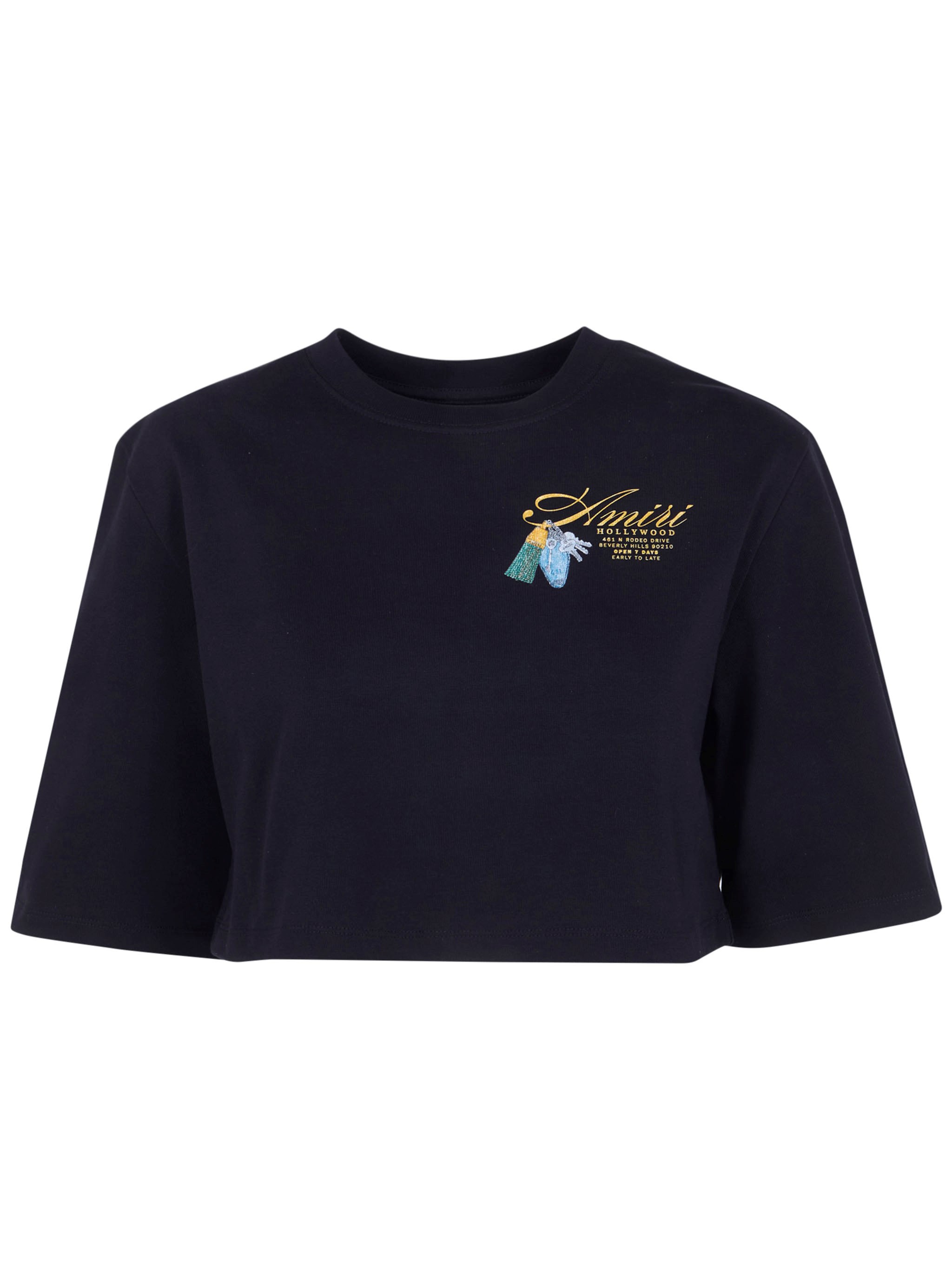 AMIRI 'Chateau Keys' Cropped Tee