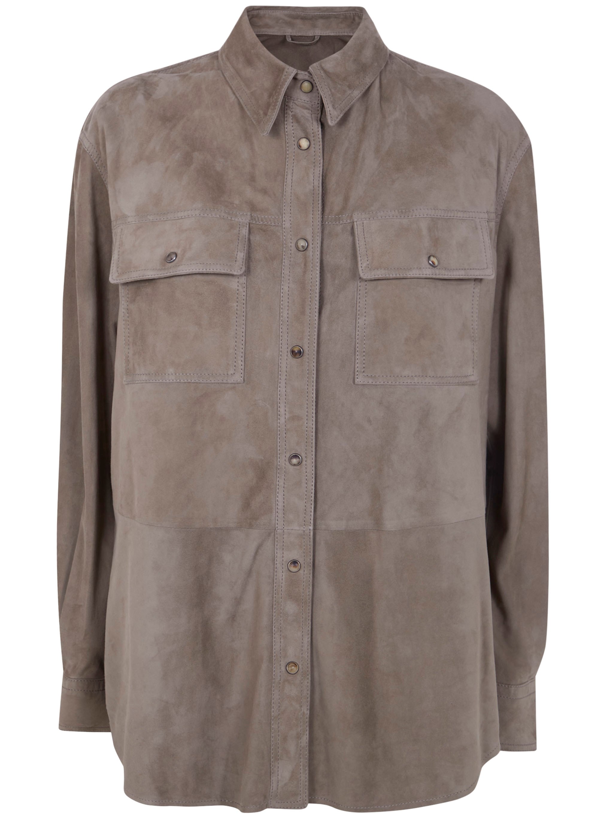 BRUNELLO CUCINELLI BRUNELLO CUCINELLI Leather Shirt　BRUNELLO CUCINELLI レザーシャツ