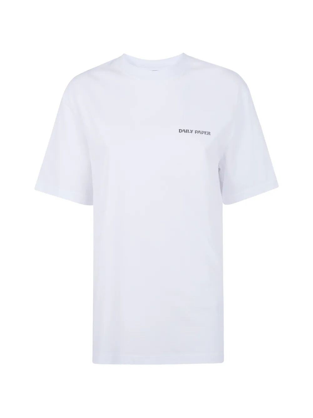 Daily Paper "snake" Shield Short Sleeves Tee In White