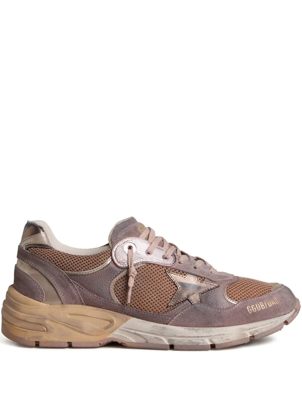 GOLDEN GOOSE "Running Dad" Suede And Mesh Upper Suede Toe Spur And Ton　GOLDEN GOOSE "Running Dad" スエードとメッシュアッパー スエードトゥスパーアンドトン GOLDEN