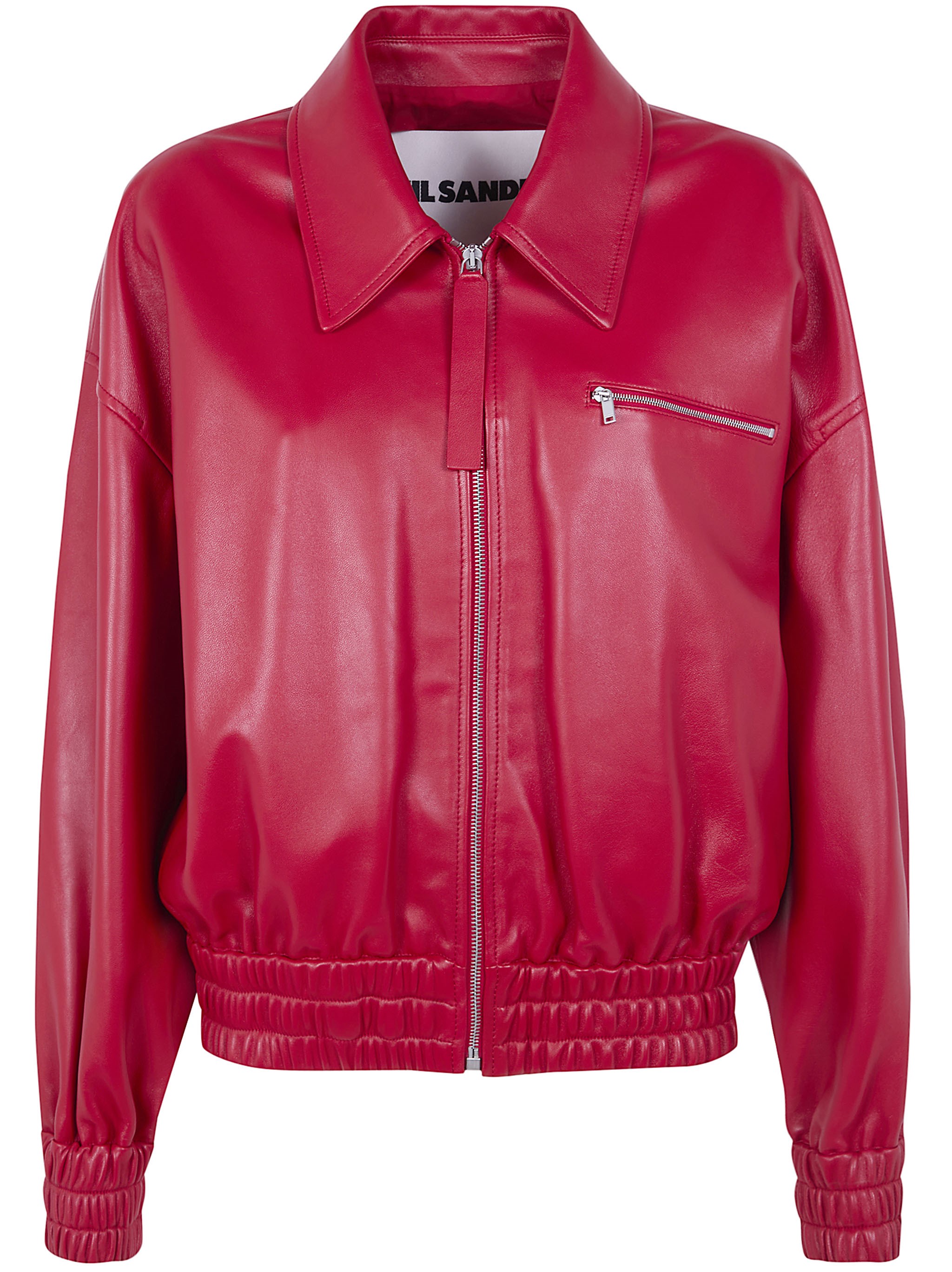 Jil Sander JIL SANDER Classic Bomber Leather Jacket　JIL SANDER クラシック ボンバー レザー ジャケット