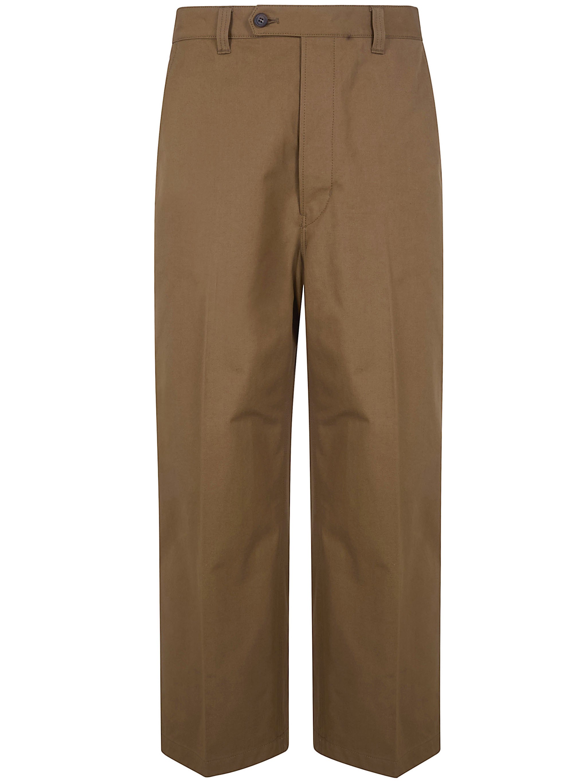 COMME DES GARCONS HOMME Cotton Wide Straight Leg Trousers
